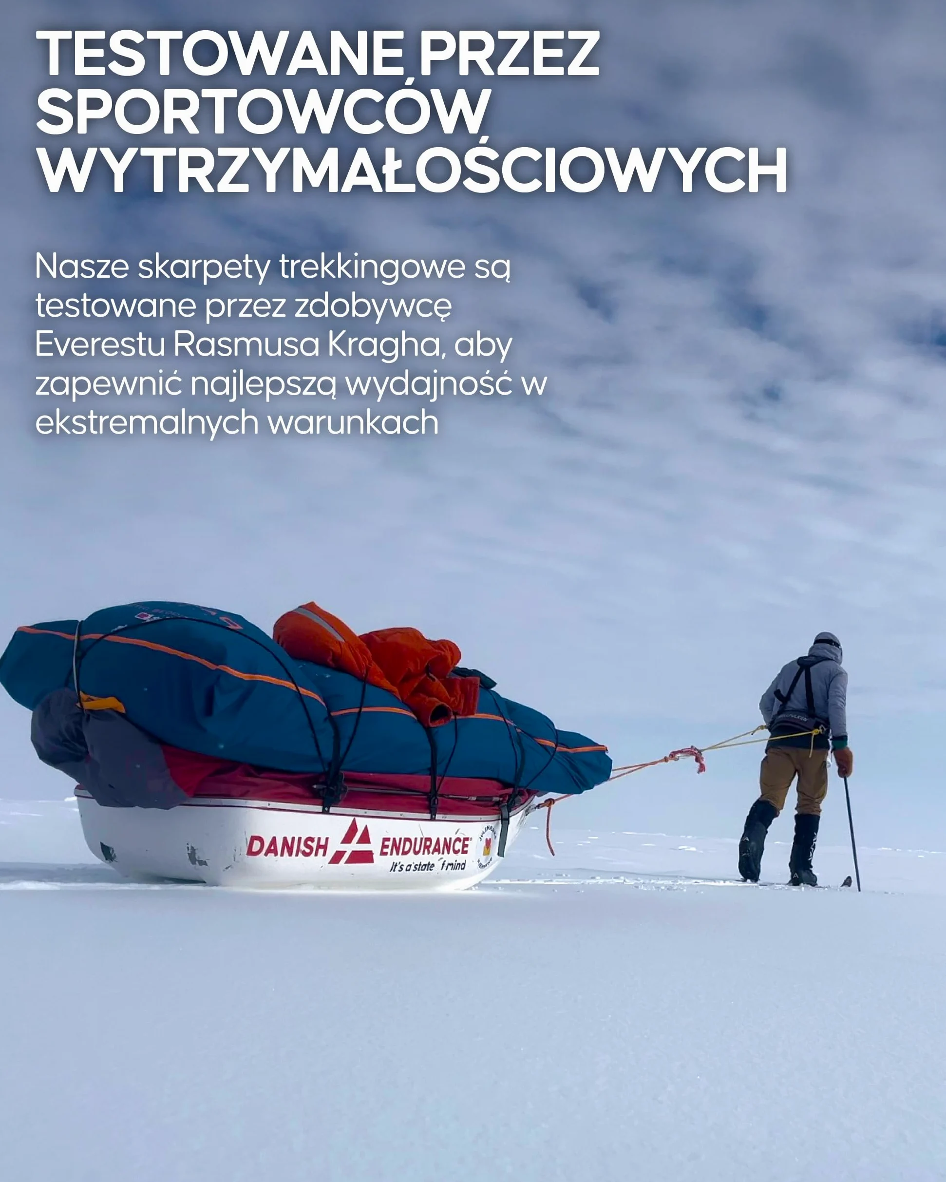 DANISH ENDURANCE Wysokie Skarpety Trekkingowe z Wełny Merino, Do Kolana, Amortyzowane, Męskie i Damskie, 1-Pak lub 3-Pak