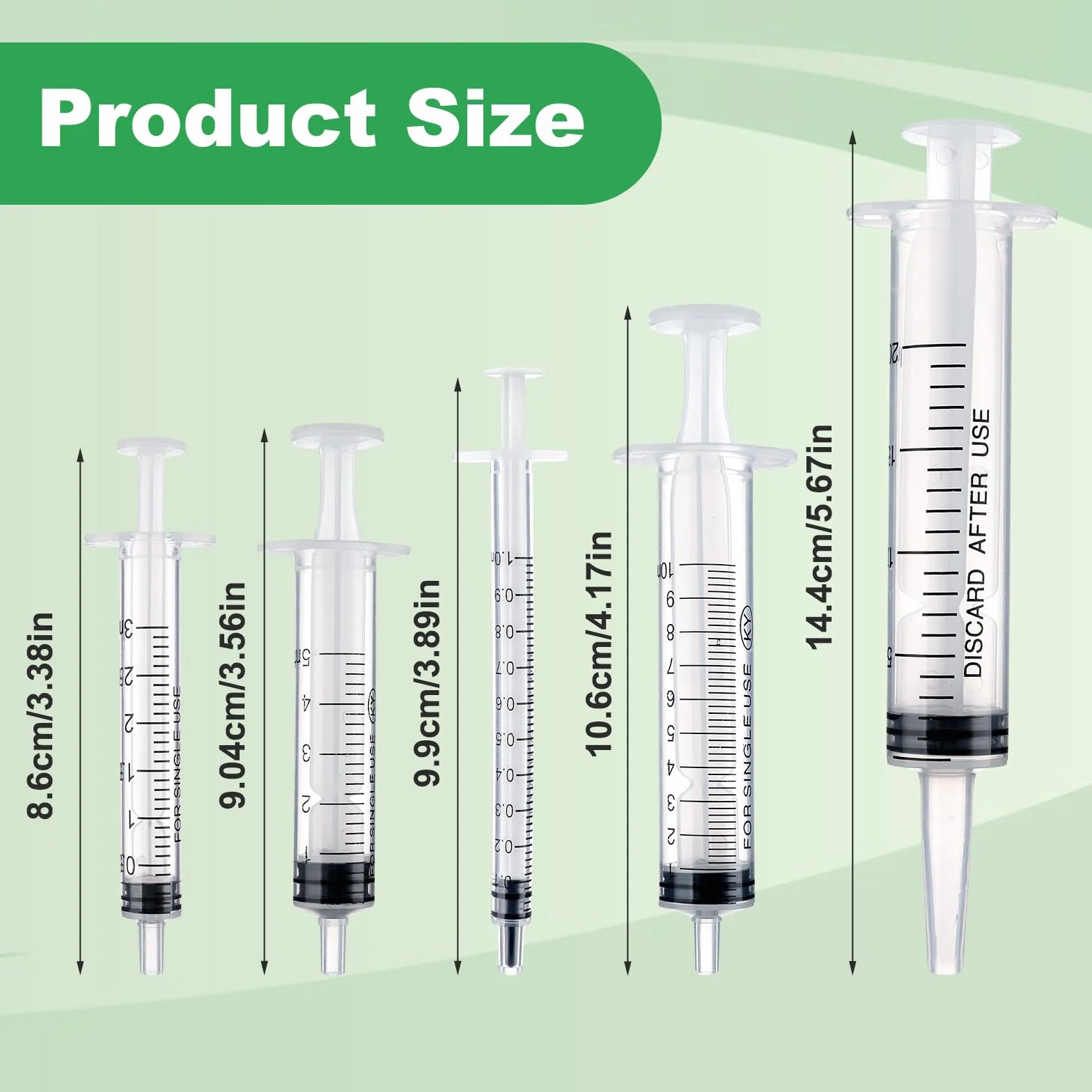 Plastikowe strzykawki 5 ml 10 ml 20 ml do karmienia bez igły wielokrotnego użytku pomiarowe