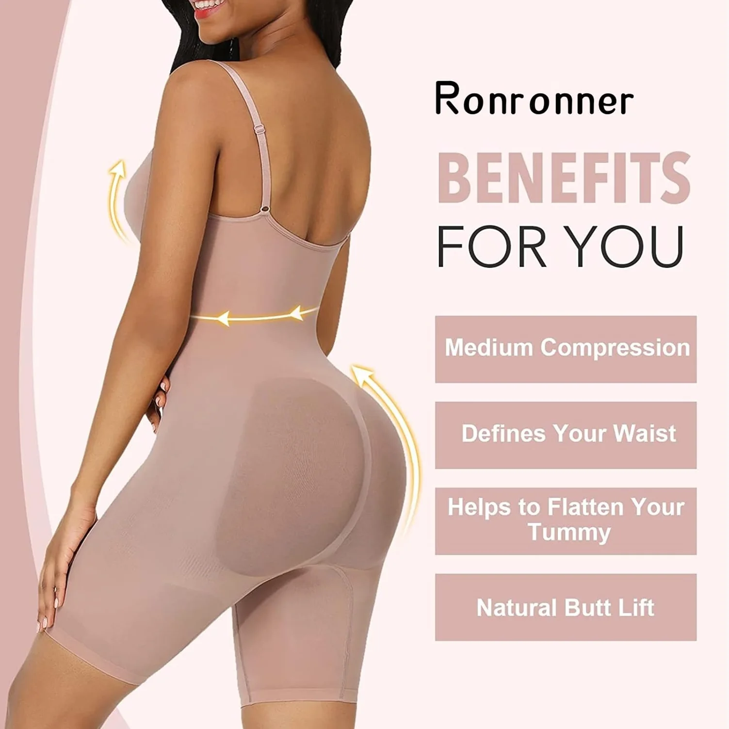 Ronronner Body modelujące kobiety modelujące brzuch kontrola ciała Shaper Body Shaper Niewidoczna poporodowa Shaper Brzuch Podnoszenie pośladków Trener Body