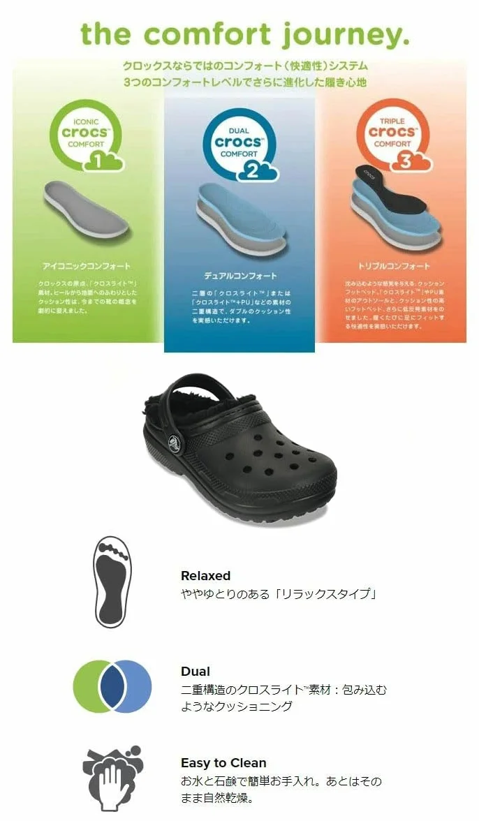 Crocs Classic Lined Clog K Chodak Uniseks Kość grzybowa 36/37 EU