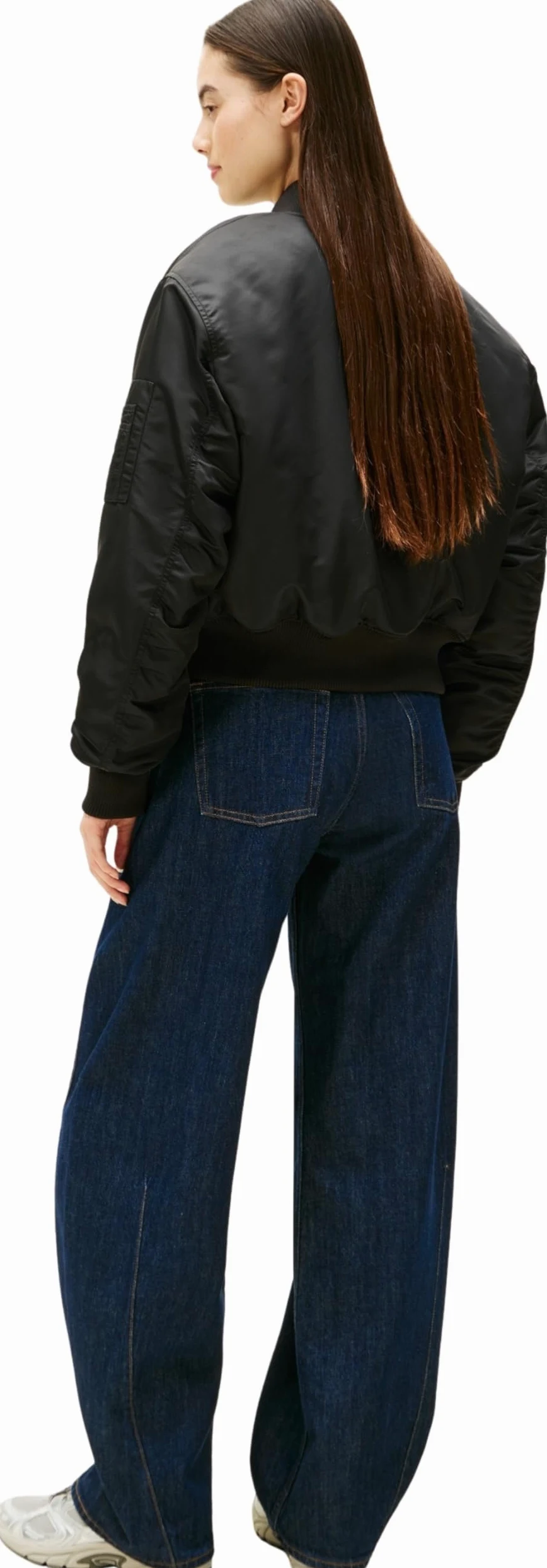 Tommy Jeans Damska kurtka bomberka TJW ESSENTIAL BOMBER DW0DW22046, czarna (czarny), S, czarny (czarny), S