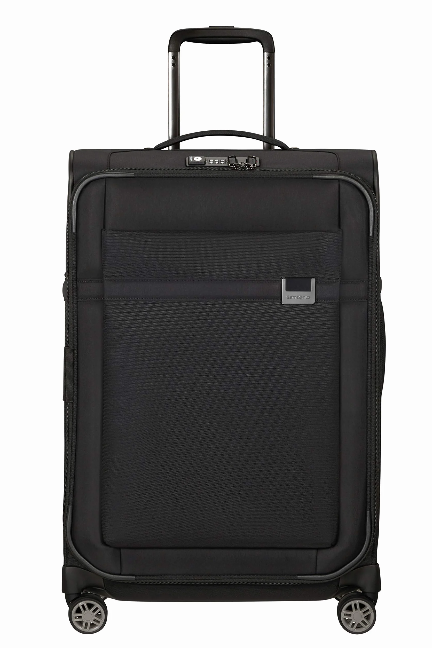 Samsonite Airea - Spinner M Expandable, walizka, 67 cm, 73,5/81,5 L, czarny (czarny)