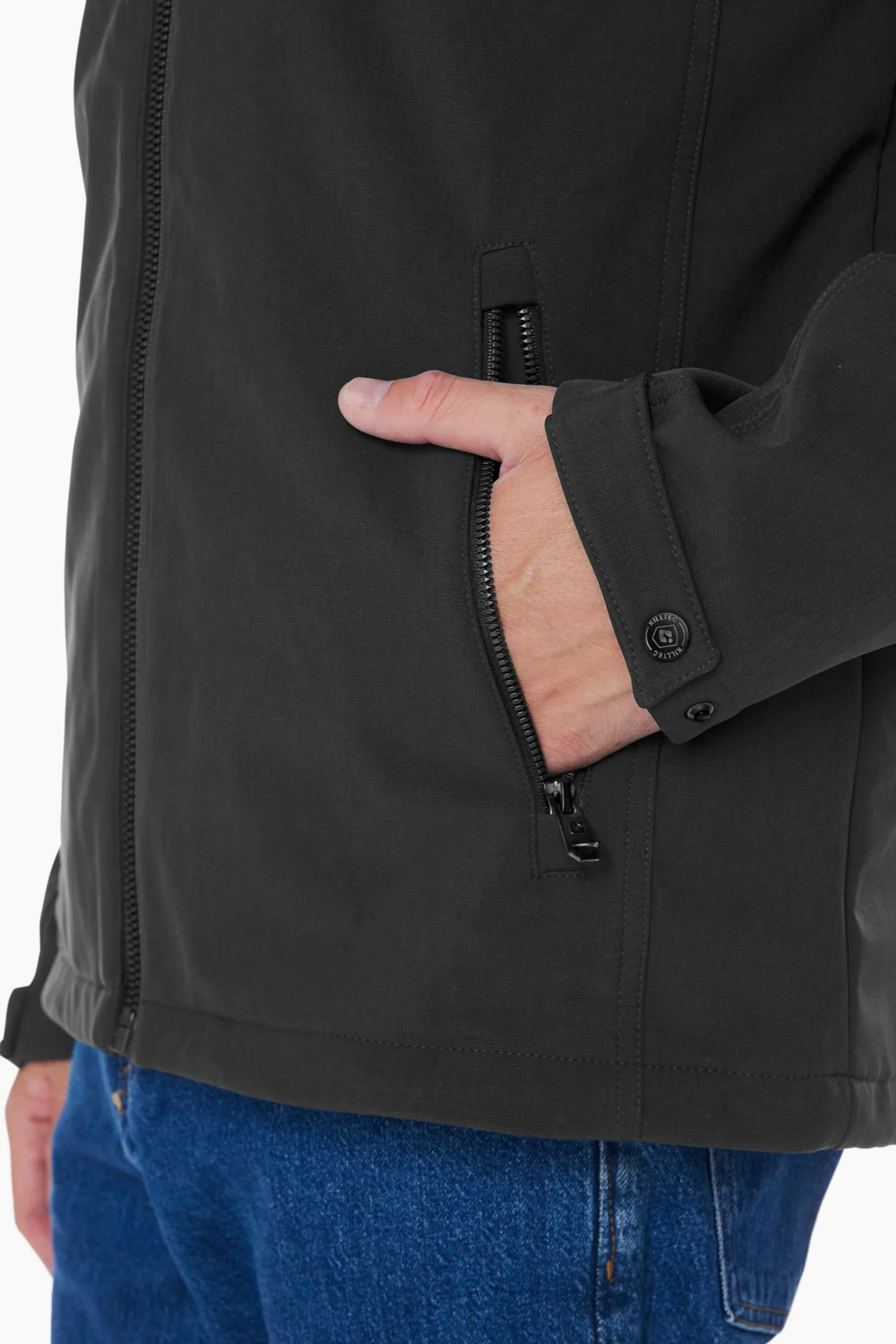 Killtec Kurtka typu softshell/kurtka outdoorowa z odpinanym kapturem Mężczyźni Herren Softshelljacke