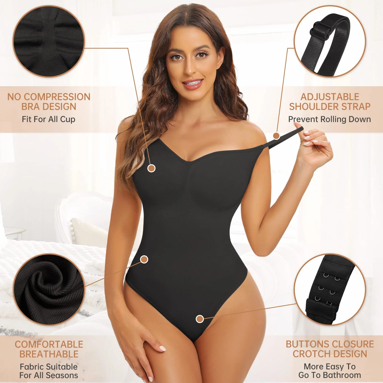 Xnova Body modelujące sylwetkę, damskie, stringi modelujące, gorset wyszczuplający brzuch, koszulka na ramiączkach, kombinezon z regulowanymi ramiączkami