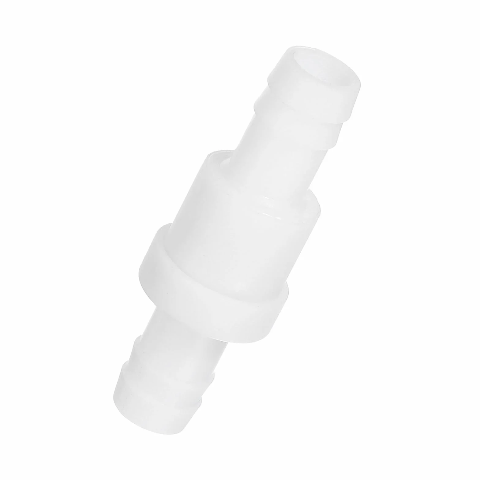 PATIKIL Wąż barbowy jednokierunkowy rzędowy zawór zwrotny, plastikowy, bezzwrotny, zatrzymujący wodę, zawór oporowy na ozon, do akwarium, ogrodu, oleju, powietrza, gazu, biały