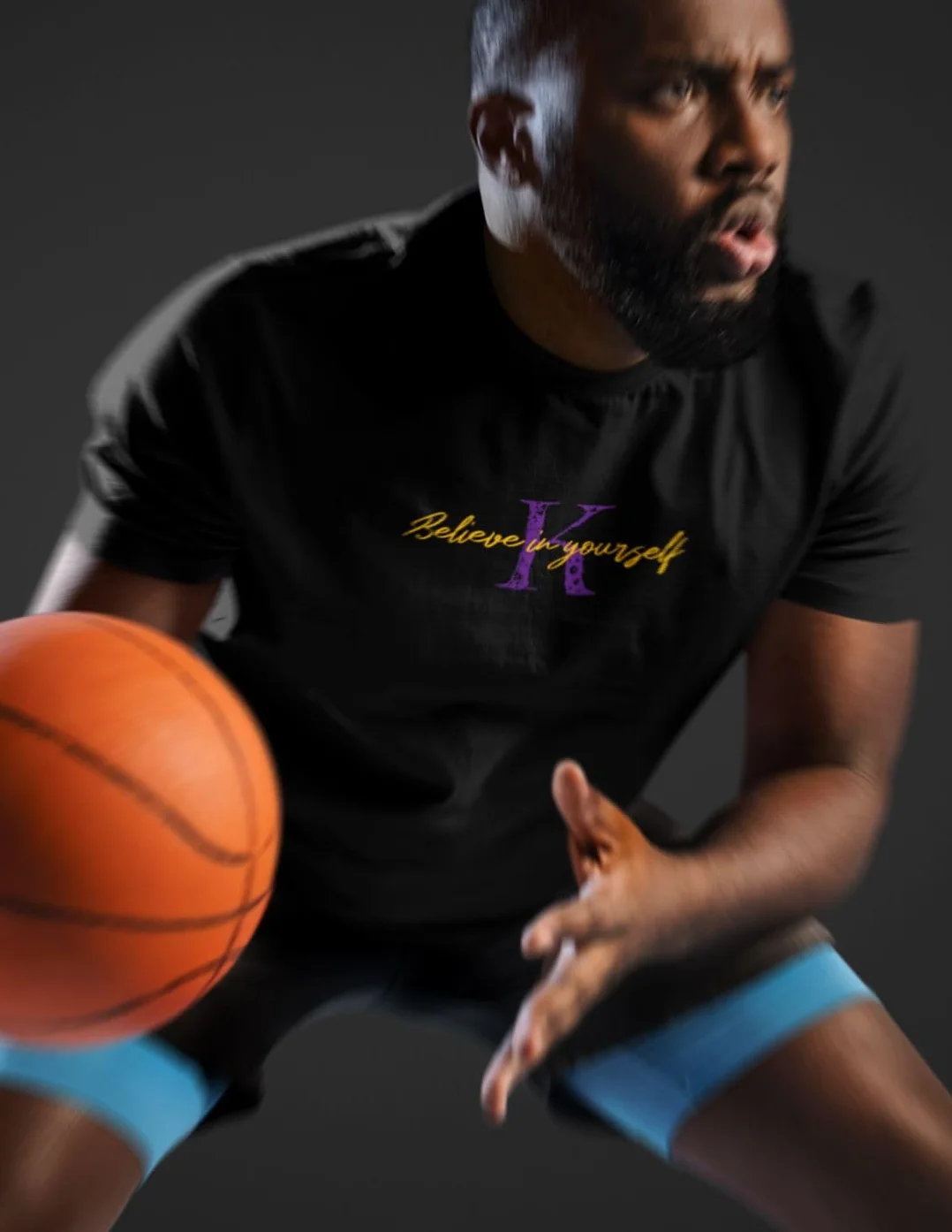 Męska koszulka Believe in Yourself - K 24 mistrzowie koszykówki NBA Koszykówka