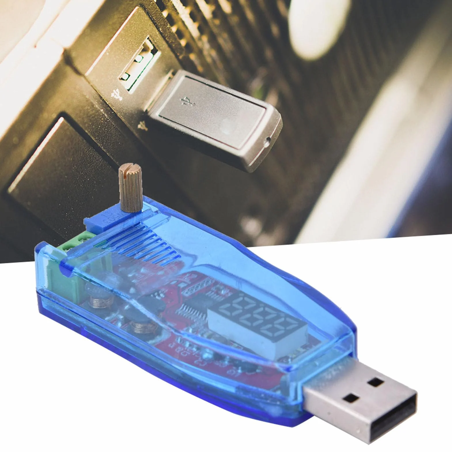 Regulowany Moduł Zasilacza Step UP, Regulator Napięcia 5V do 24V z Wyświetlaczem, Moduł Regulatora Zasilania USB