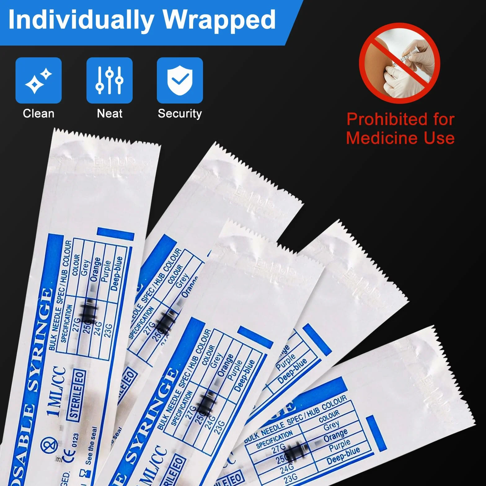 60 sztuk strzykawek 1 ml z nasadką, z tworzywa sztucznego, bez igły, plastikowa strzykawka do uzupełniania i pomiaru oleju, aplikator kleju, do karmienia zwierząt domowych, laboratoriów naukowych