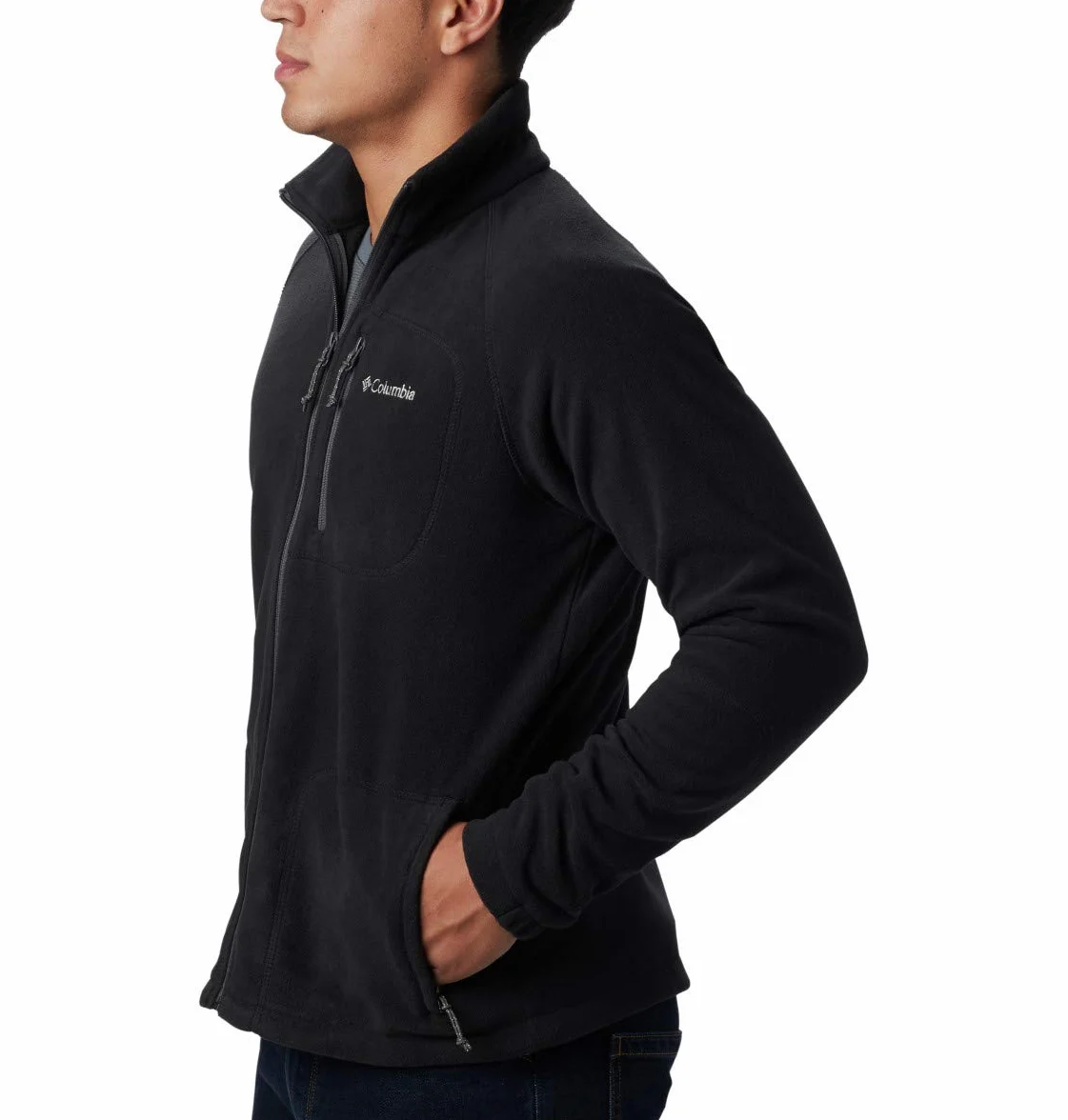 Columbia Fast Trek 2 Full Zip Fleece, Kurtka polarowa Mężczyźni, Black, XXL