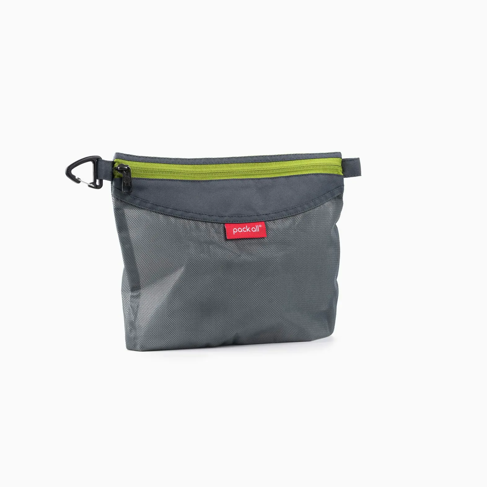 pack all Wodoodporny materiał etui na zamek błyskawiczny, siatkowe torby na zamek błyskawiczny do przechowywania, podróży, biura (szare, średni)