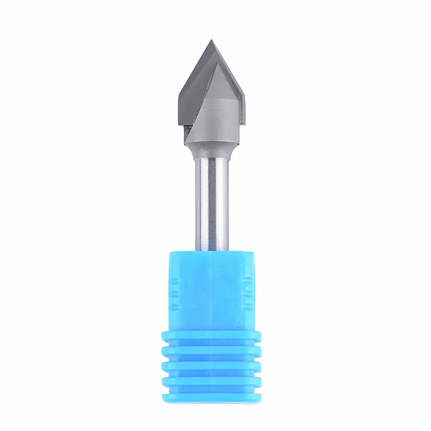 SpeTool Frez do fazowania frezy frez trzpieniowy 60 stopni V frez do rowków 12 mm średnica cięcia 6 mm trzpień CNC frez trzpieniowy do żył, fazowania i rowkowania V