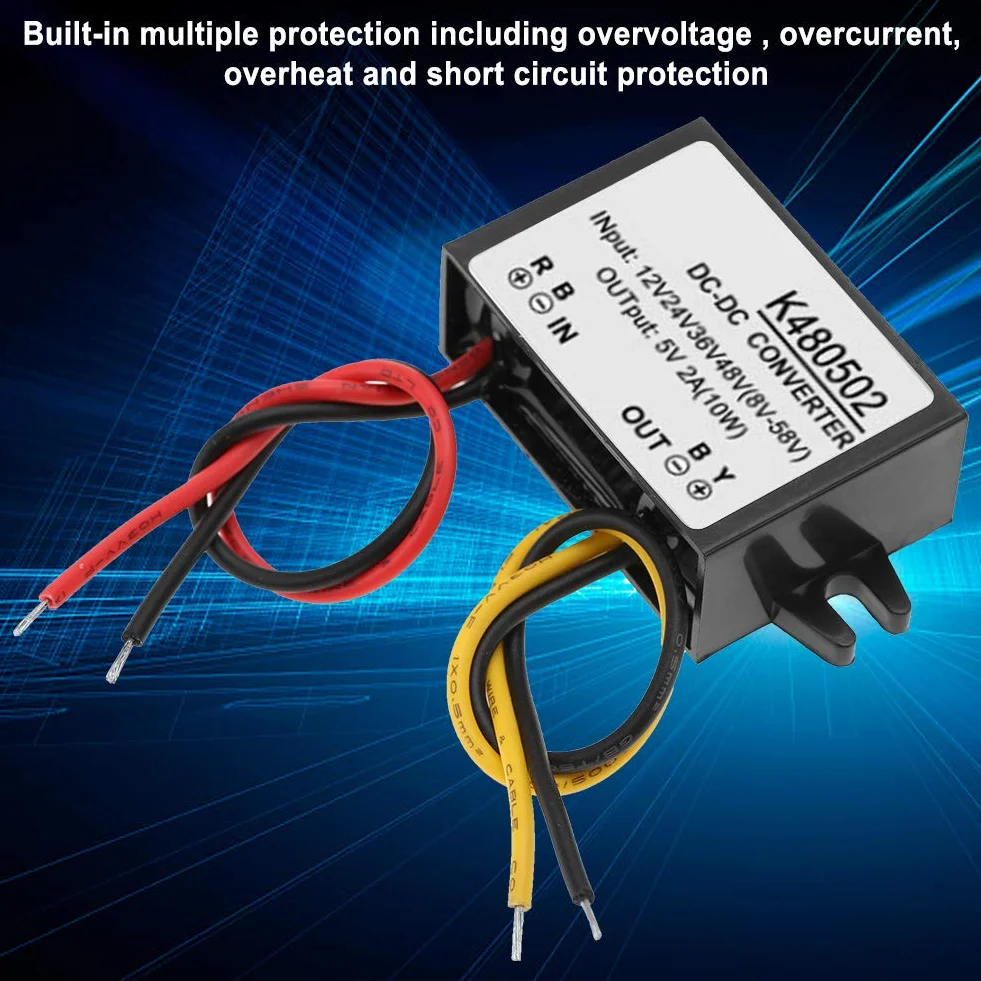 Dc Dc 12V/24V/36V/48V To, 48V To 5V Dc Dc Converter 48V To 5V Converter 5V 2A Converter Power Supply Module