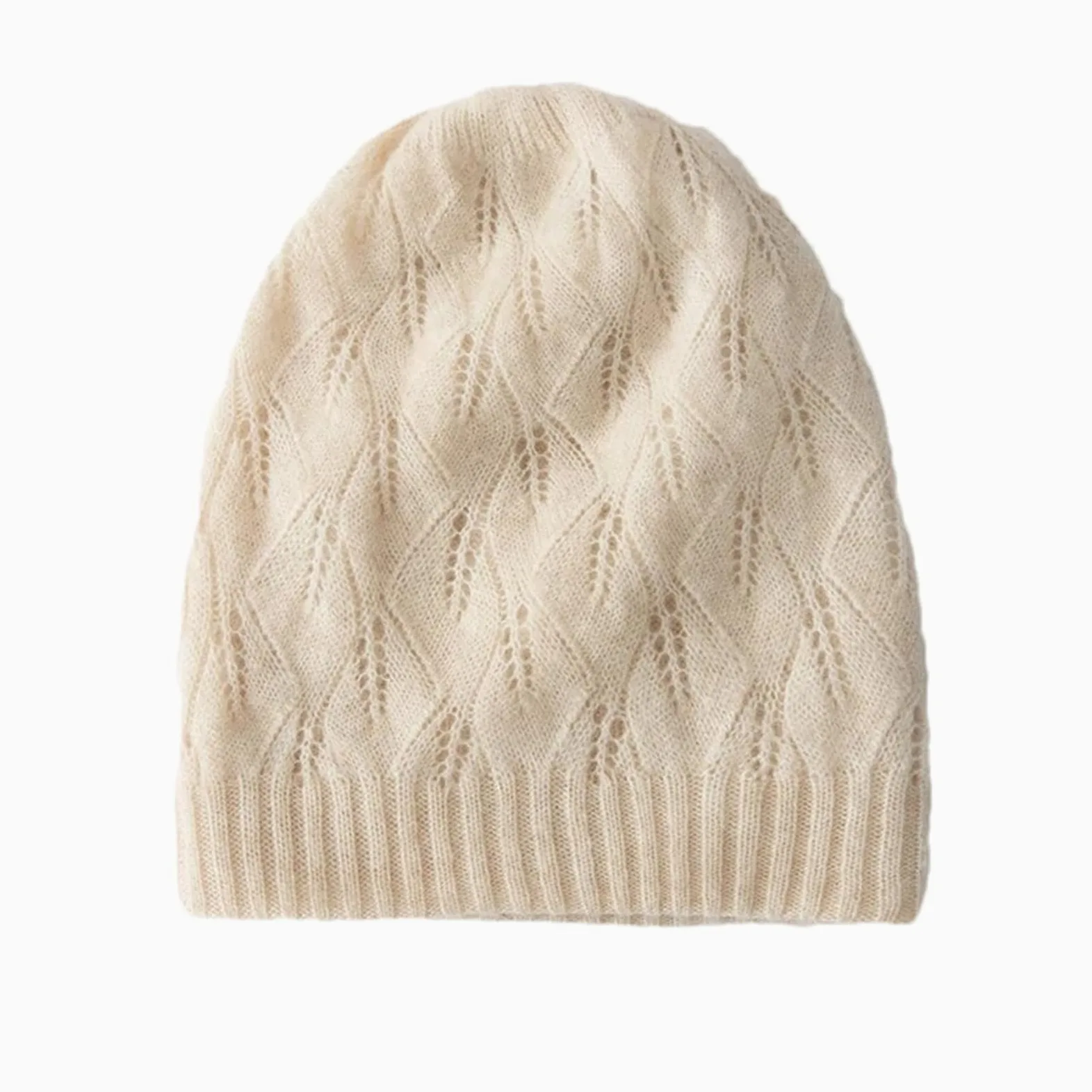 Zimowe czapki damskie kaszmirowa dzianinowa czapka zabezpieczająca damska na co dzień czapka typu beanie miękka utrzymuje ciepło Skullies of Hats