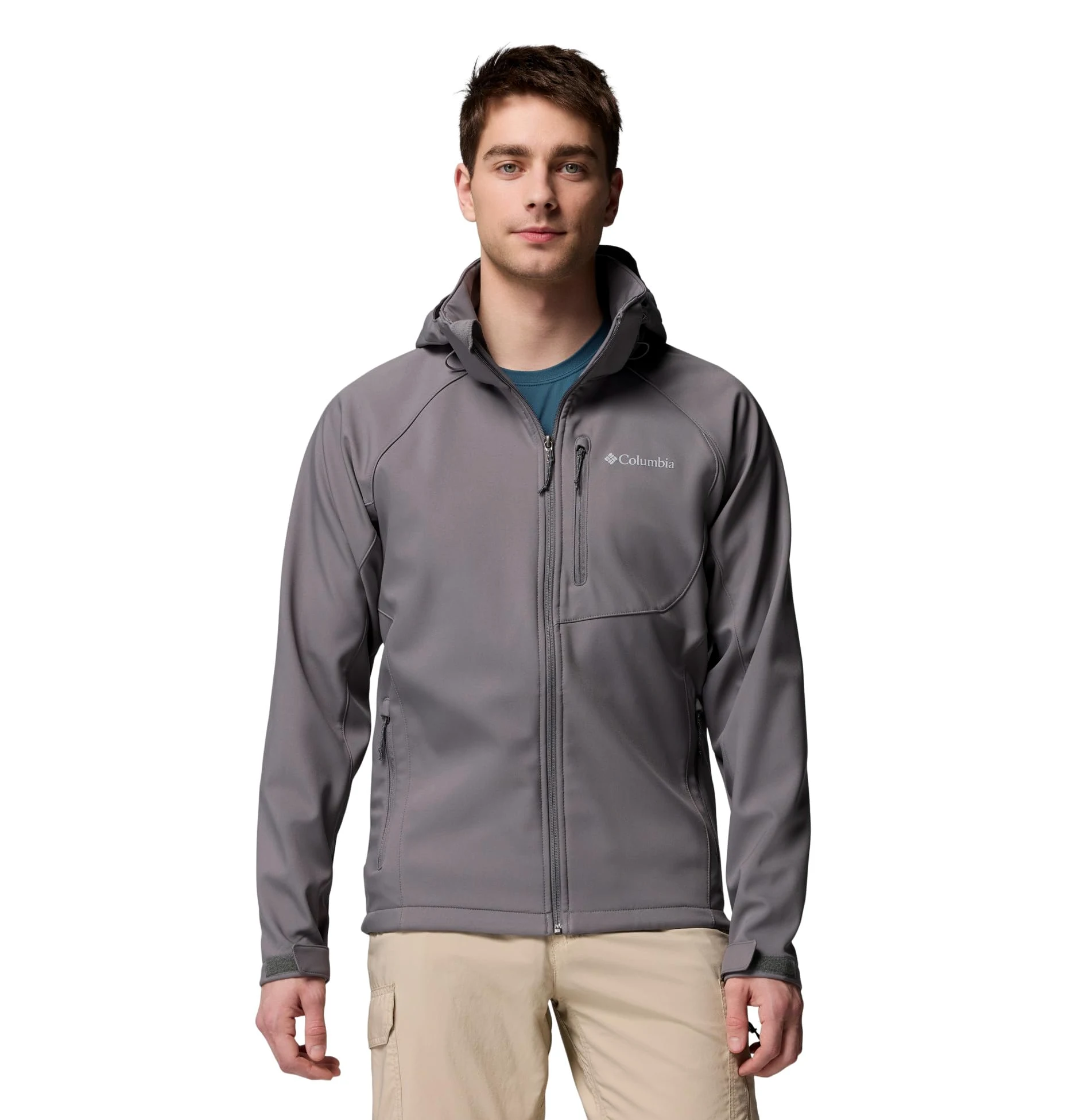 Columbia Męska kurtka softshell Cascade Ridge 3, kolor szary, rozmiar XXL