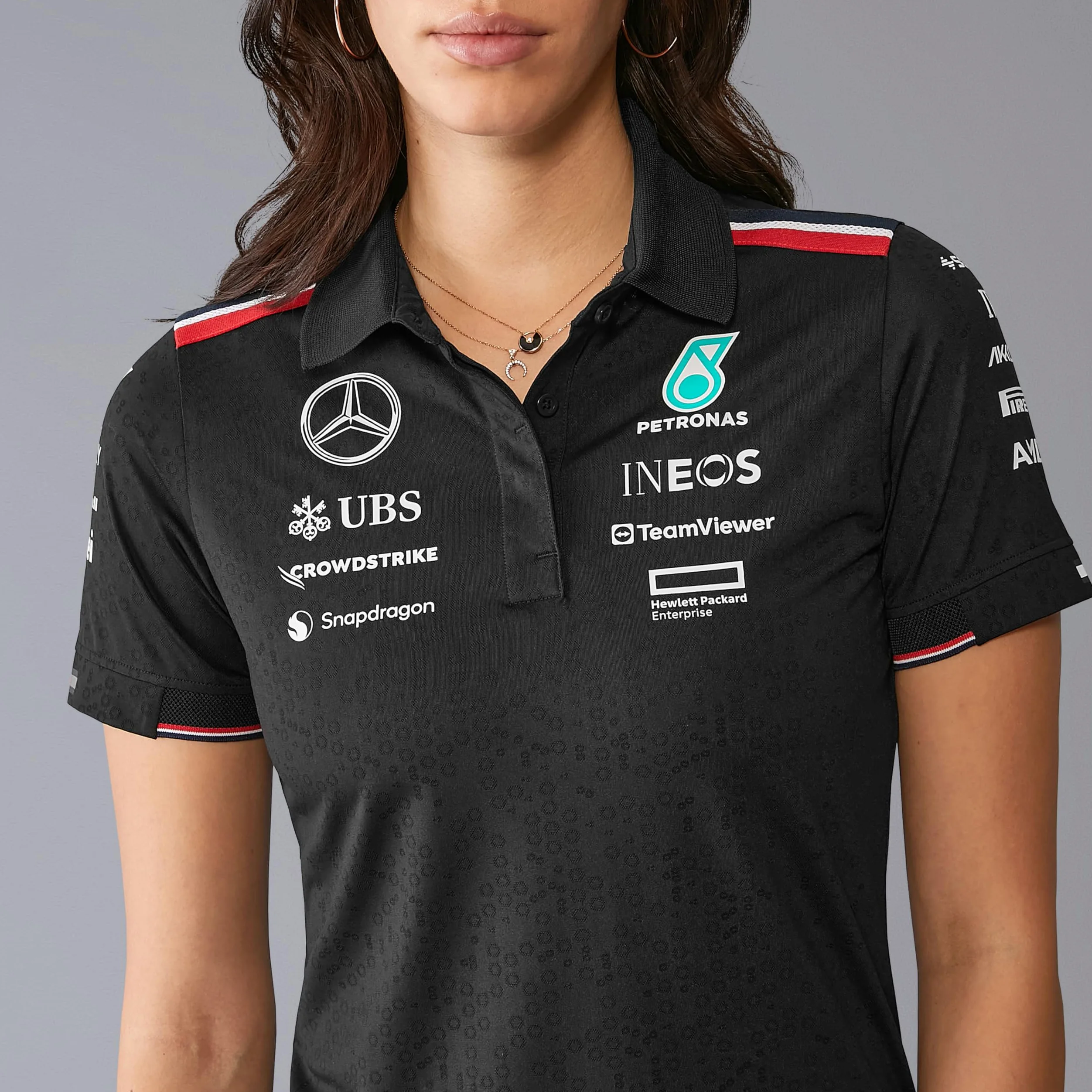 Mercedes AMG Petronas Damska koszulka polo F1 2024 Team