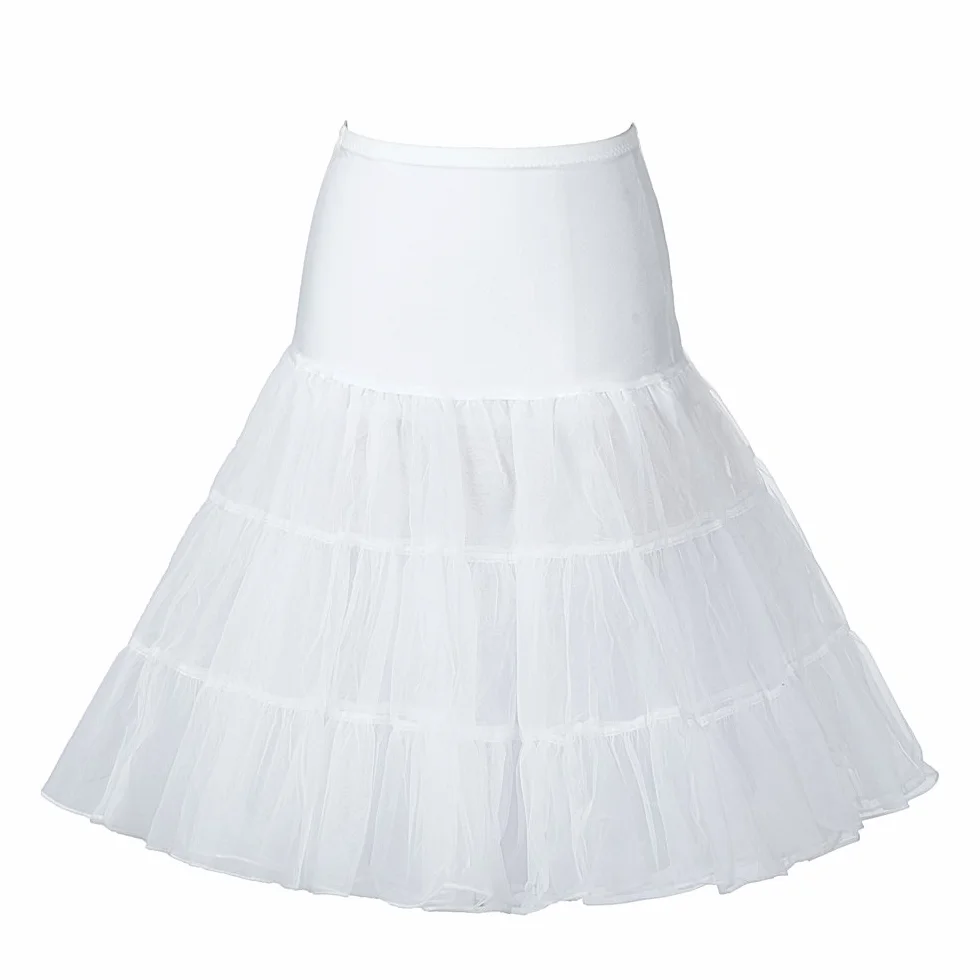 Boolavard 1950 26" rockabilly halka retro vintage Petticoat Tutu Swing czerwony, czarny, biały, niebieski, różowy