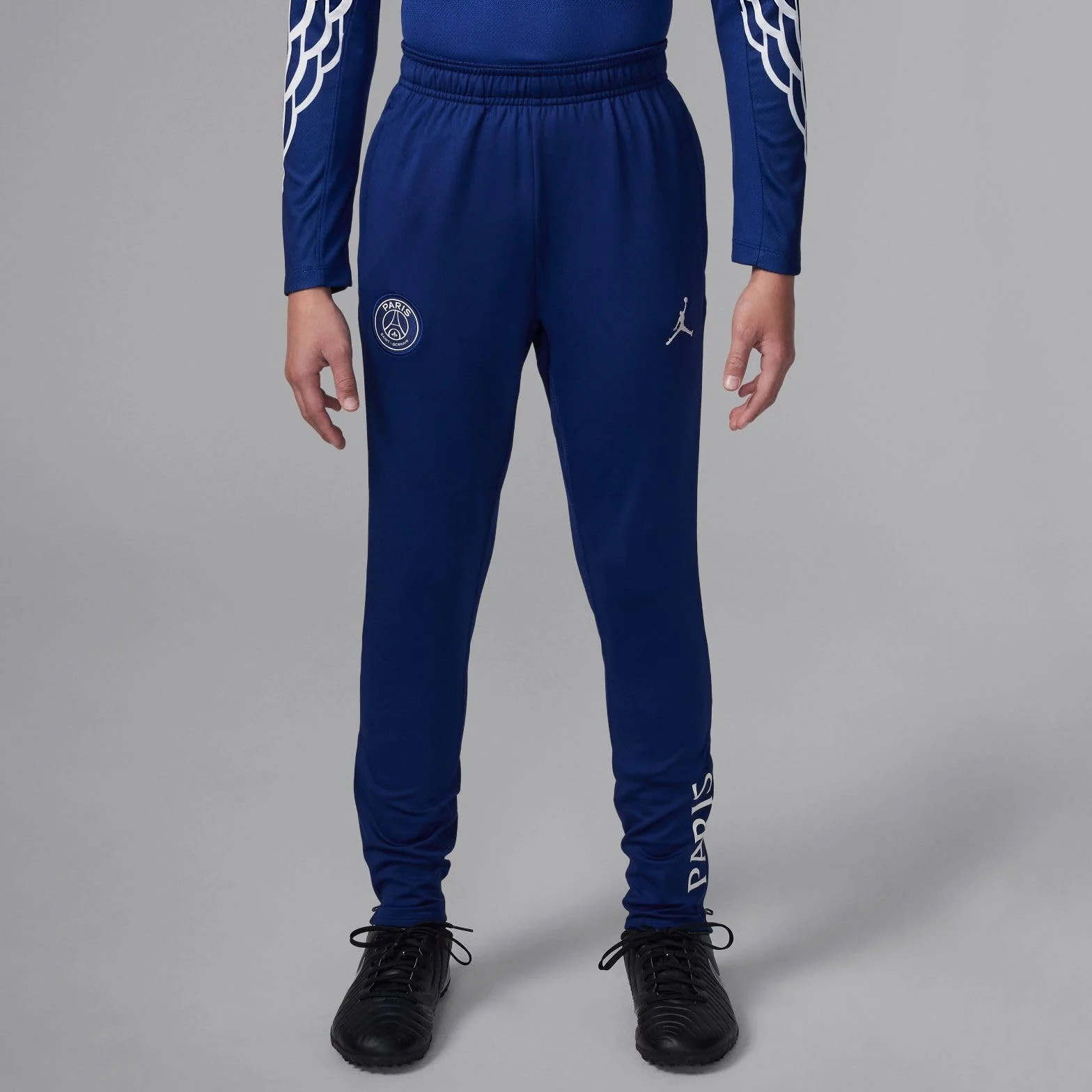 Nike Paris Saint-Germain 2024/25 Fourth Jordan Dri-Fit spodnie z dzianiny dla dużych dzieci, Blue Void/Phantom, HJ3653-492, L