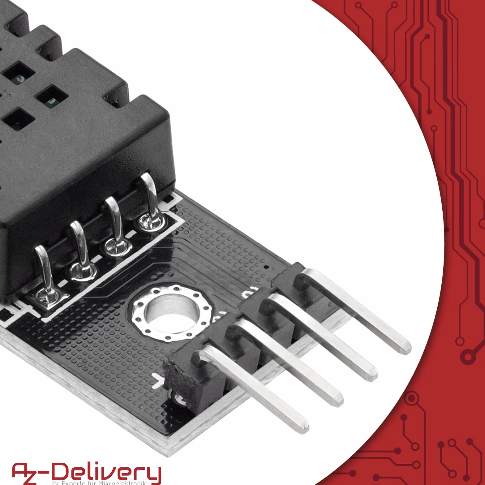 AZDelivery 3 x DHT20 Cyfrowy czujnik temperatury i czujnik wilgotności z interfejsem I2C 2,5V do 5,5V kompatybilny z Raspberry Pi Board dla projektów mikroelektronicznych DIY