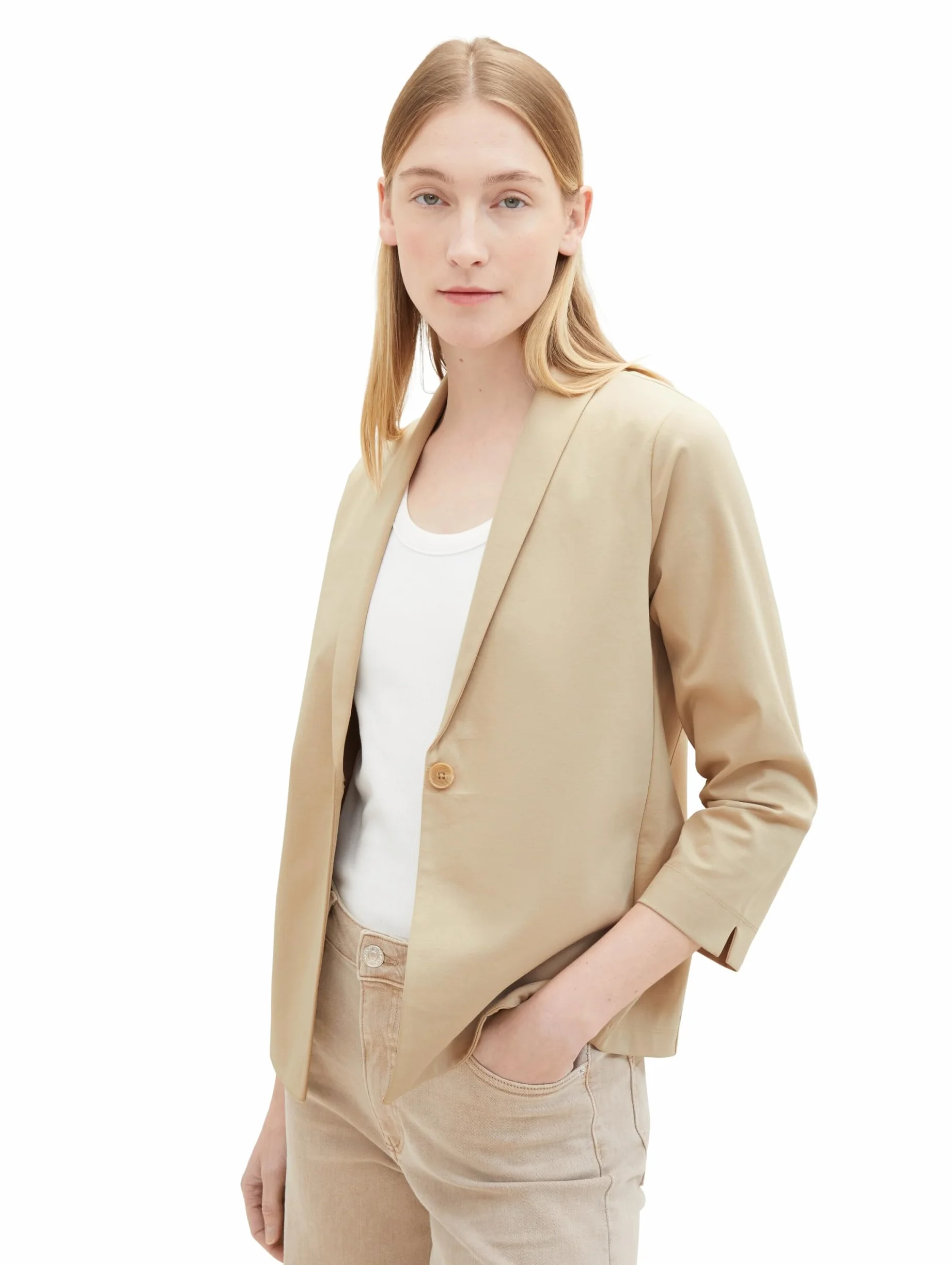 TOM TAILOR Damska marynarka, 11485 – Sandy Beige, L