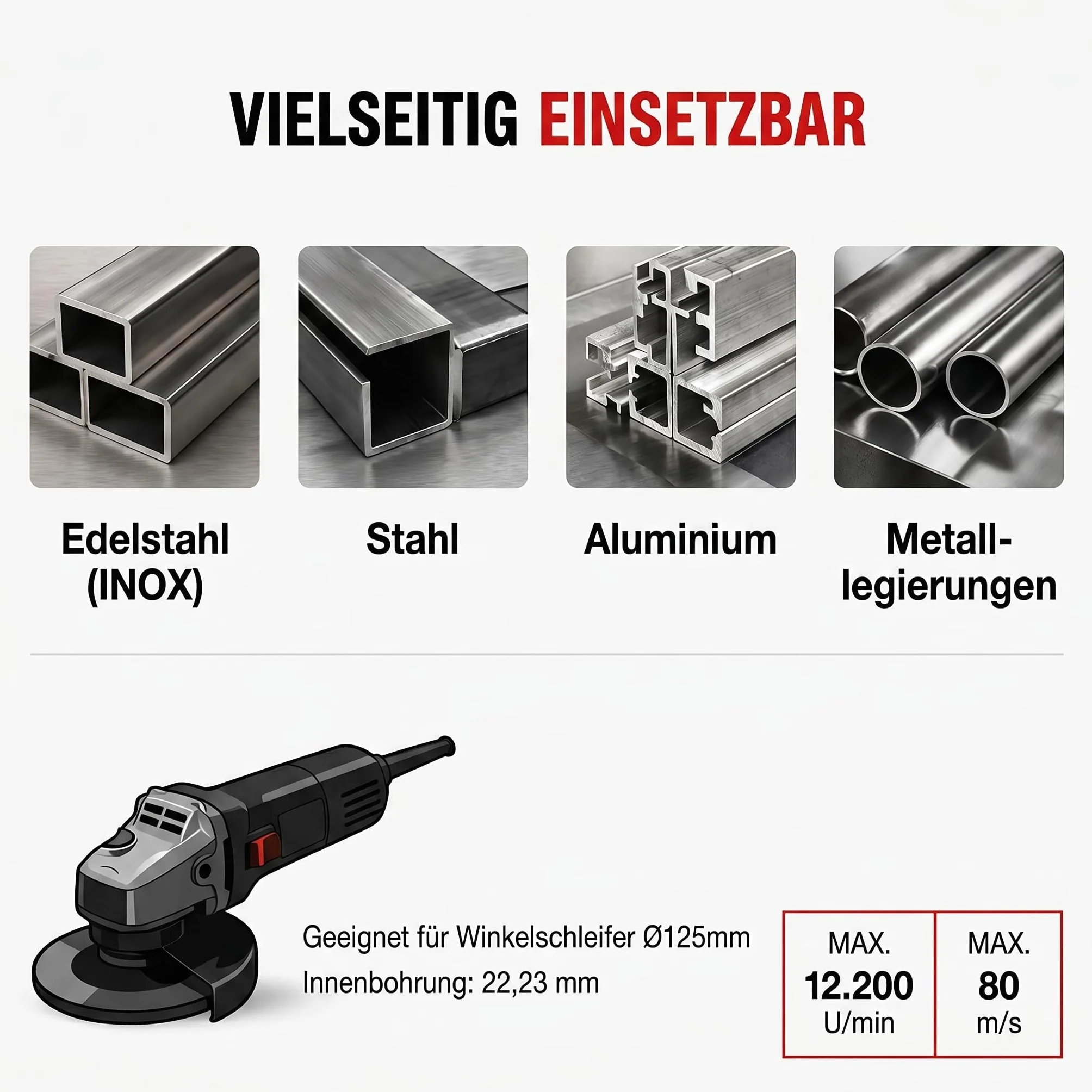 Woltersberger® tarcze listkowe | Ø 115mm | ziarno 60 | 10 sztuk | Brązowy do metalu i drewna tarcze listkowe do szlifowania mopów tarcze listkowe do szlifowania