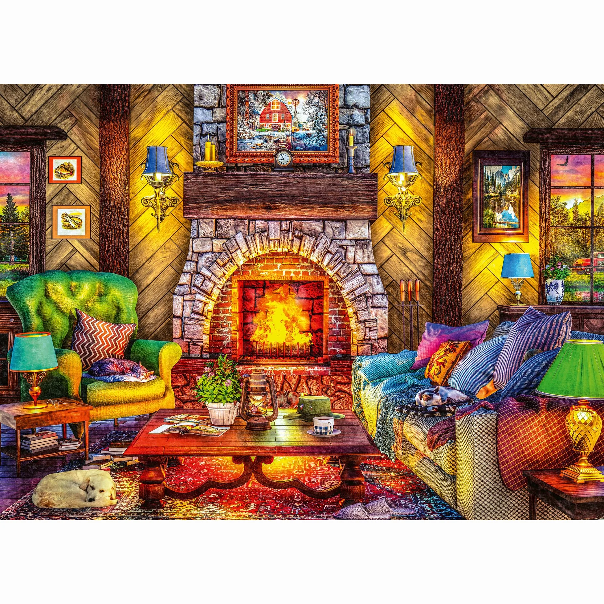 Trefl - Puzzle 2w1: Wycieczka w góry - 2 x 500 Elementów - Zestaw Dwóch Układanek, DIY, Kreatywna Rozrywka, dla Dorosłych i Dzieci od 10 lat