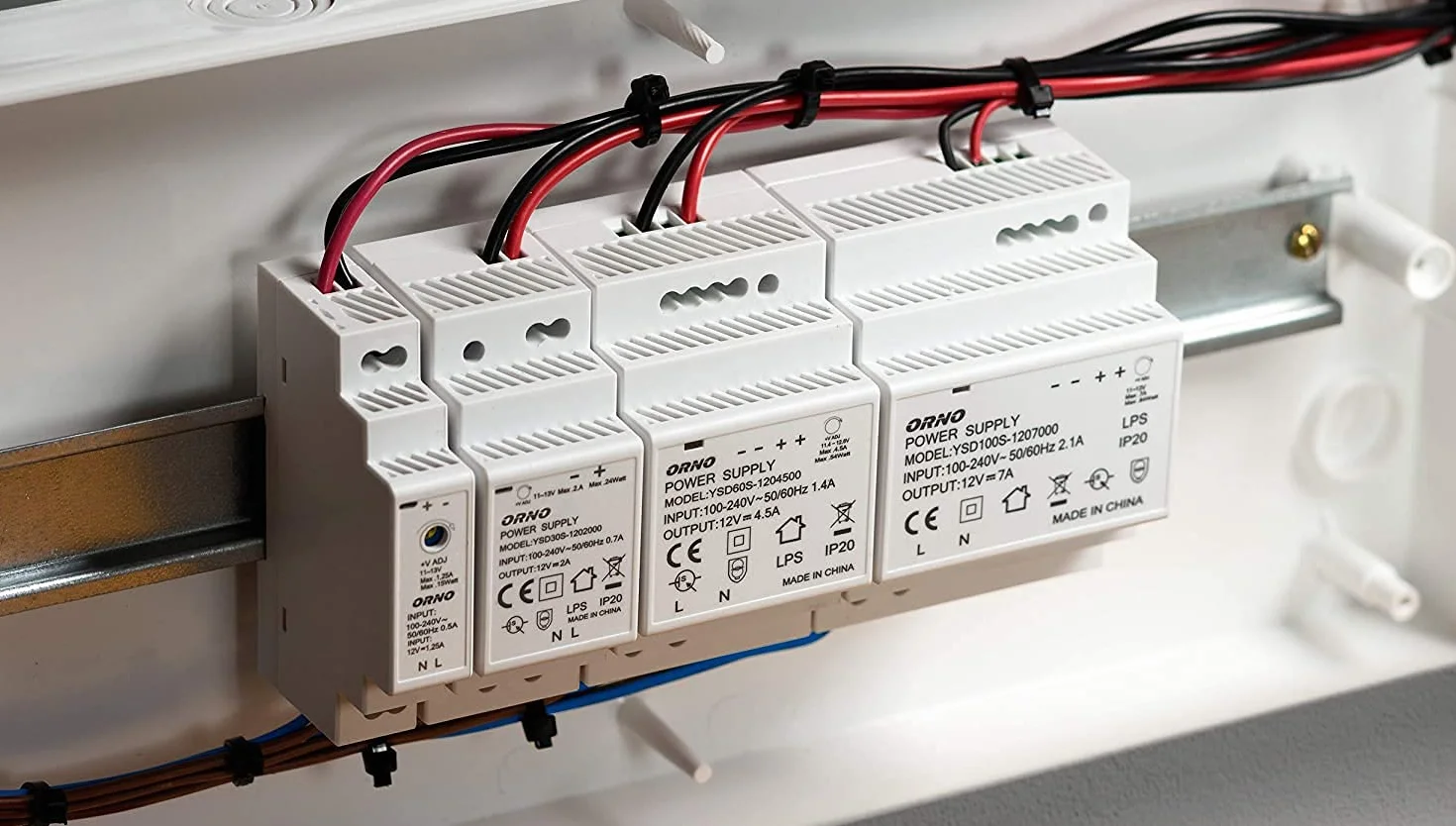 ORNO PSU-1646 Zasilacz na Szynę DINTH35 24 VDC/ 0,63A / 15W Szerokość 1 Moduł