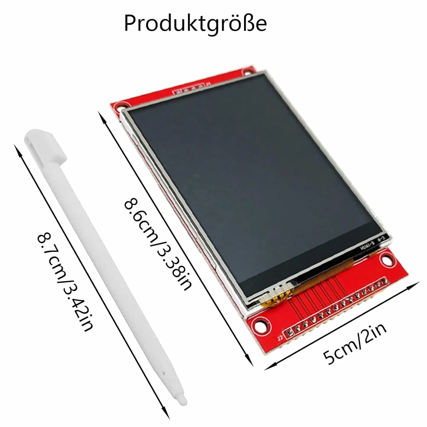 1 szt. 2,8-calowy 4-przewodowy SPI złącze szeregowe TFT LCD wyświetlacz moduł ILI9341 napędza z ekranem dotykowym LCD 240 x 320,5 V/3,3 V, z ciągłym rysikiem dotykowym (2,8 cala)