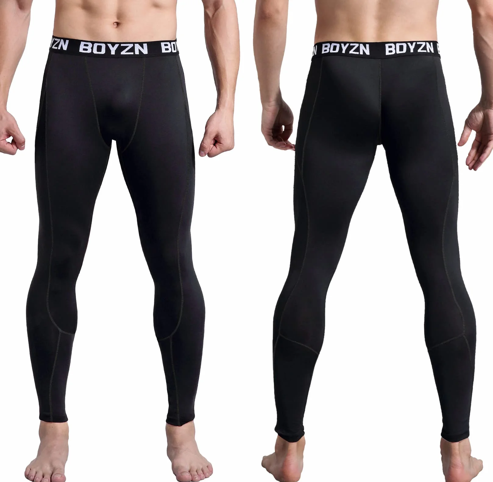 Boyzn 1 lub 2,3 pary męskich spodni kompresyjnych, bielizna funkcyjna, legginsy sportowe dla mężczyzn, długie rajstopy, legginsy fitness z kieszeniami/bez kieszeni, do biegania, jazdy na rowerze