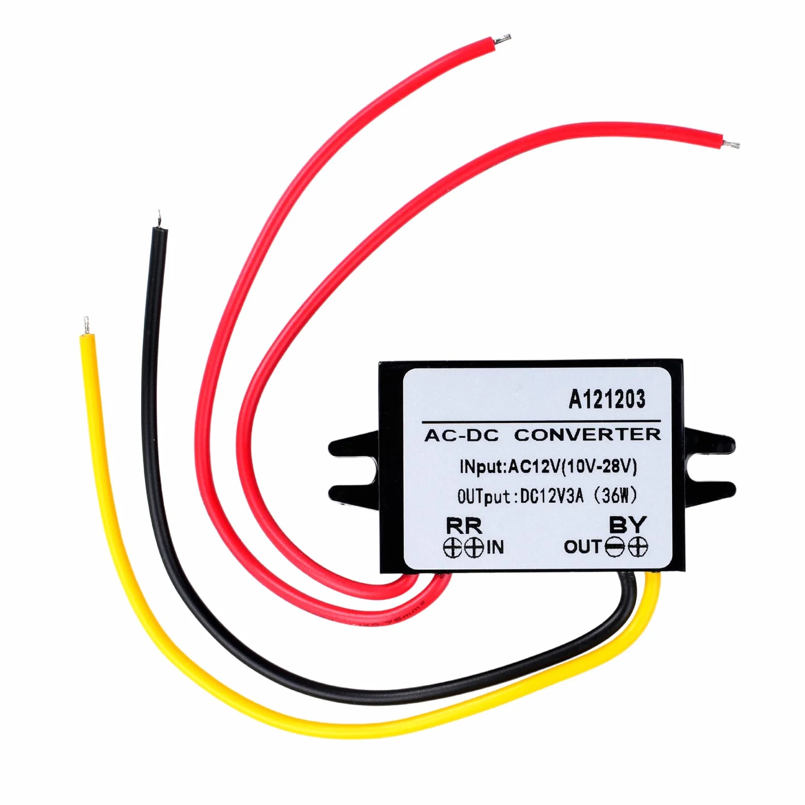 Regulator napięcia 12 V, AC 10-28 V do DC 12 V, 3 A, 36 W, konwerter mocy Buck, wejście 10-28 V AC, wyjście 12 V DC, wodoodporny moduł konwertera Buck 10-28 V AC
