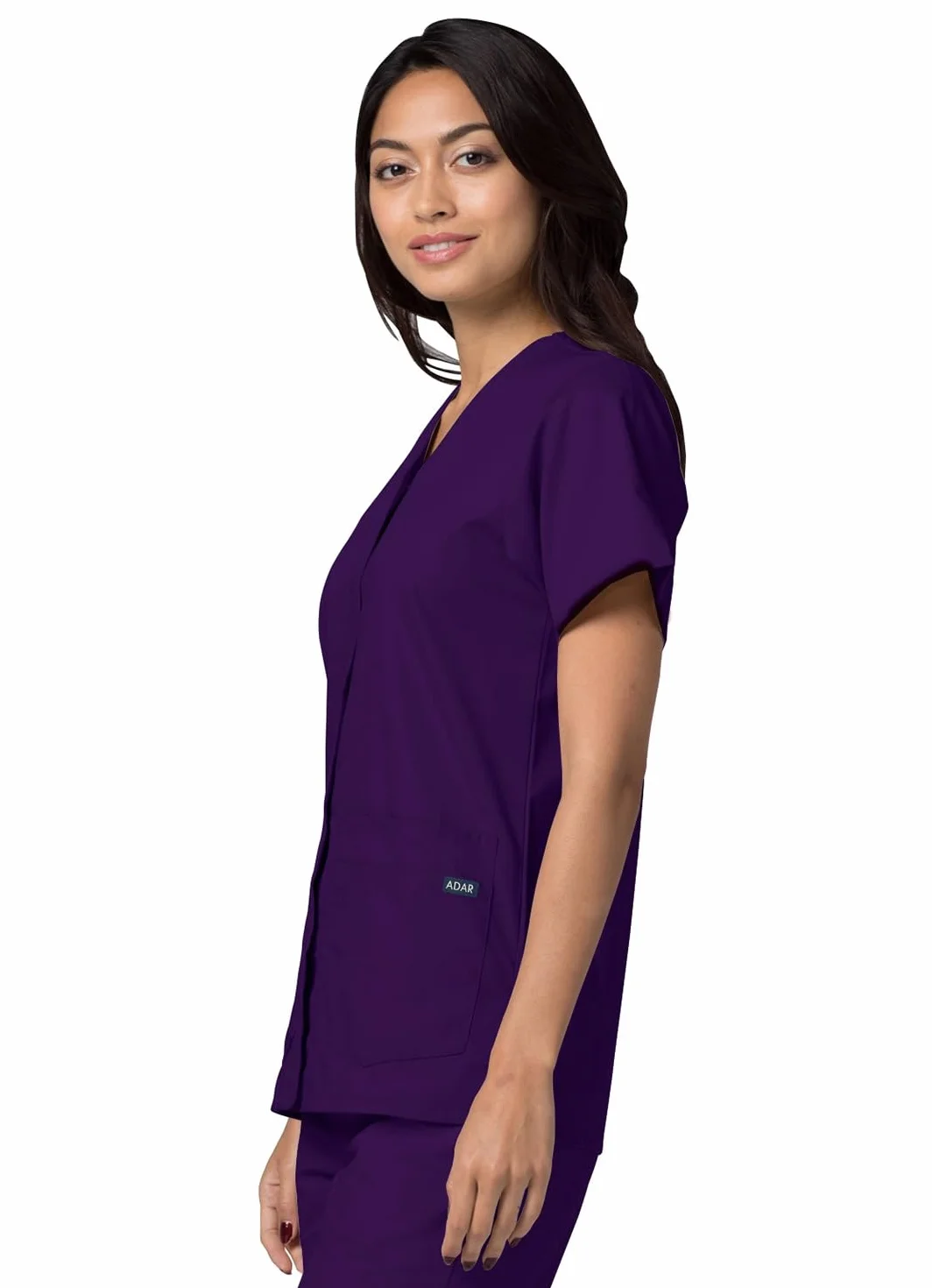 Adar Uniforms Damska koszula medyczna 604prpm fioletowa, M UK