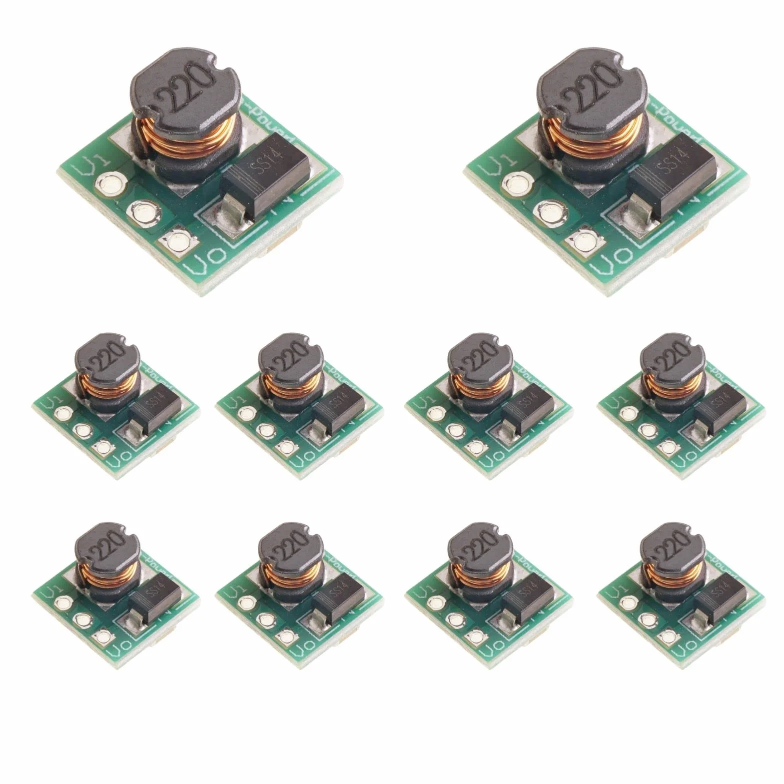 DC DC Step Up Boost Converter 0,8-3,3V do 3,3V LAOMAO Mini przetwornica napięcia zasilacz moduł (10 szt.)