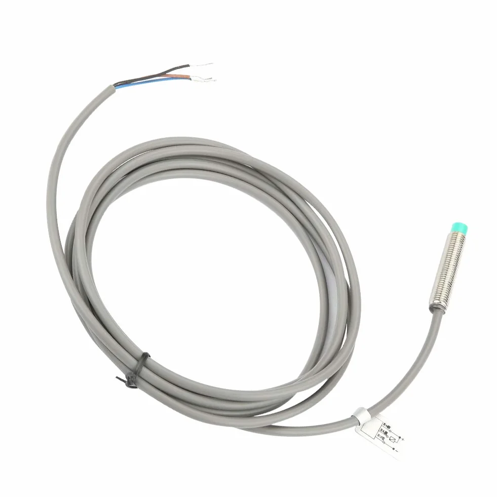 Czujnik Zbliżeniowy, odległość Detekcji 4mm Indukcyjny Przełącznik Zbliżeniowy Czujnik 3-przewodowy NPN NO 10-36VDC, Brak Detekcji, Obwód, Indukcyjny