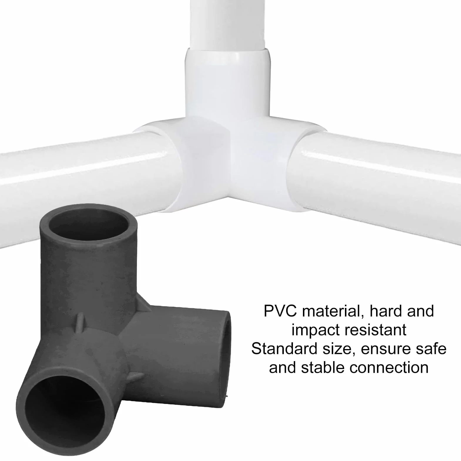 3-drożne Złącze Plastikowe 25 Mm 25 Mm Plastikowe łączniki Rurowe Pcv 10 szt. 3-drożne łączniki Rurowe Trójnikowe Plastikowe Trójnikowe Złącze Kolankowe Narożne 25 Mm średnica