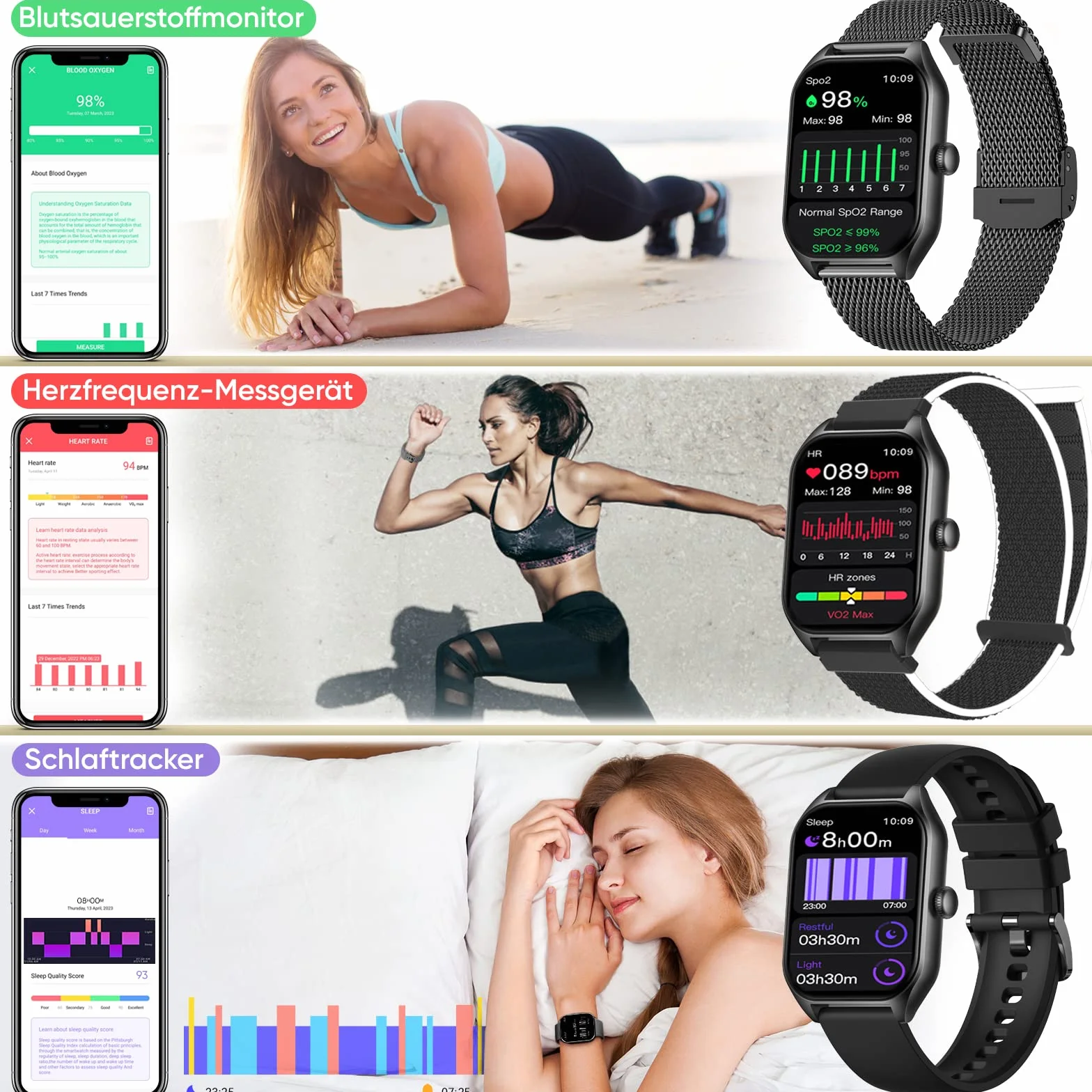 Zegarek Damski Smartwatch Z Funkcją Telefonu - Android, Whatsapp, 1,85" Ekran, Smart Watch, Tracker Fitness, Krokomierz+