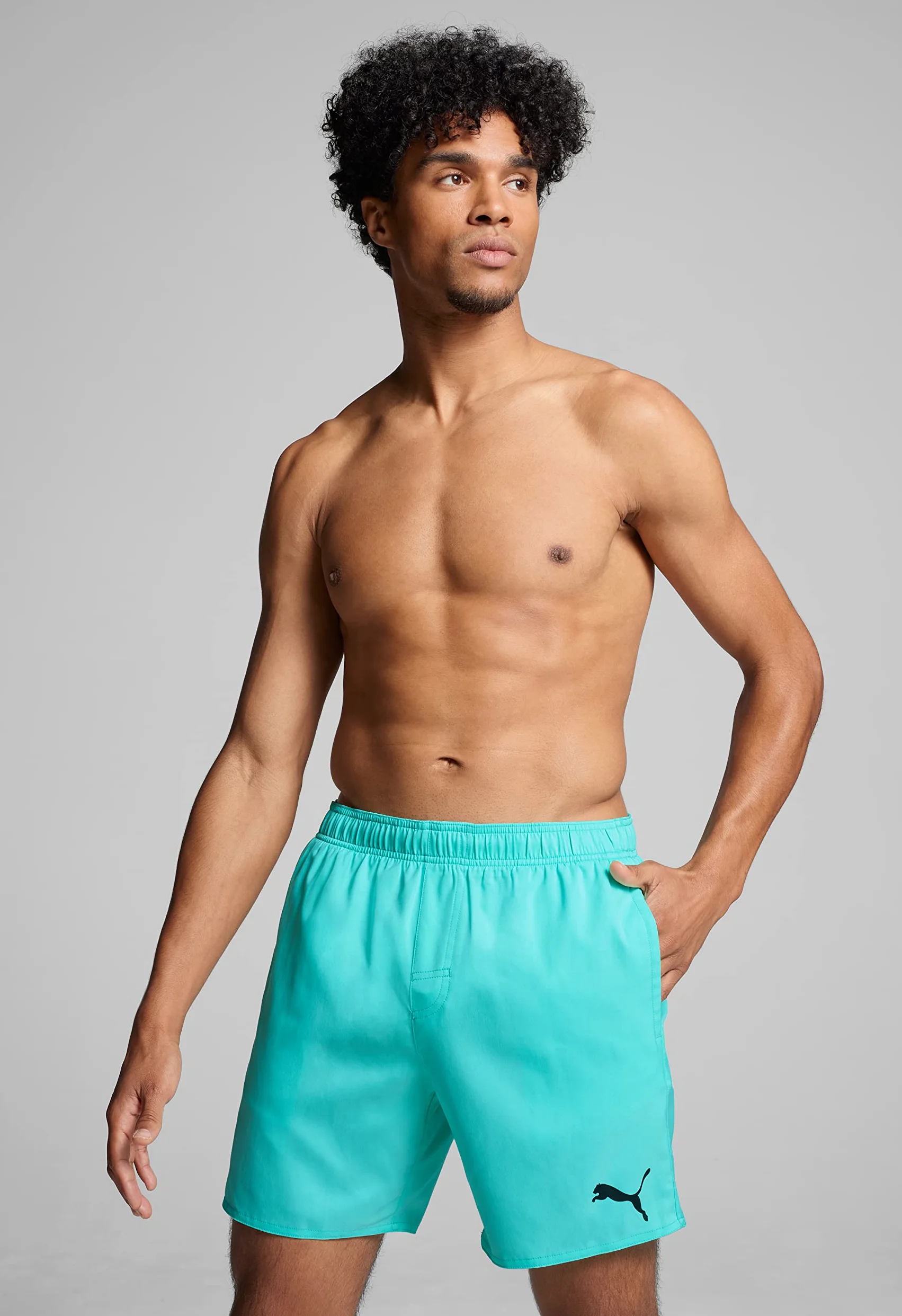 PUMA Męskie szorty Mid Board Shorts, Electric Mint, S, mięta elektryczna, S