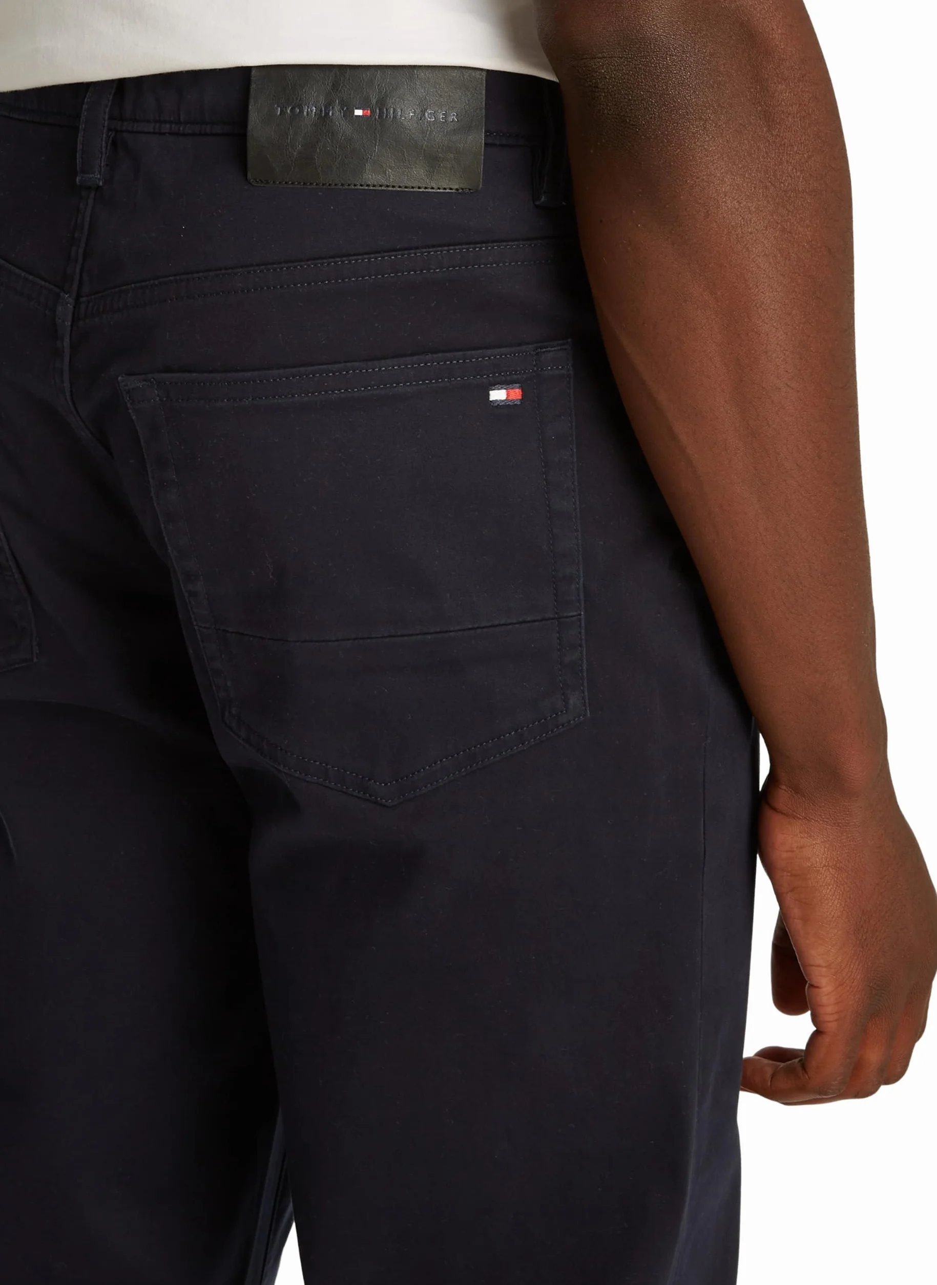 Tommy Hilfiger Denton 5pkt Cotton Satin Mw0mw39911 - Spodnie z 5 kieszeniami Mężczyźni