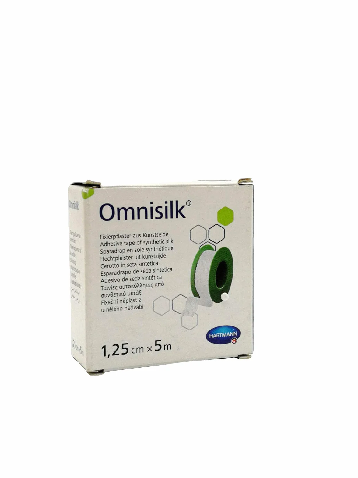 HARTMANN 9004302 Omnisilk plaster do szpuli, 5 m x 1,25 cm