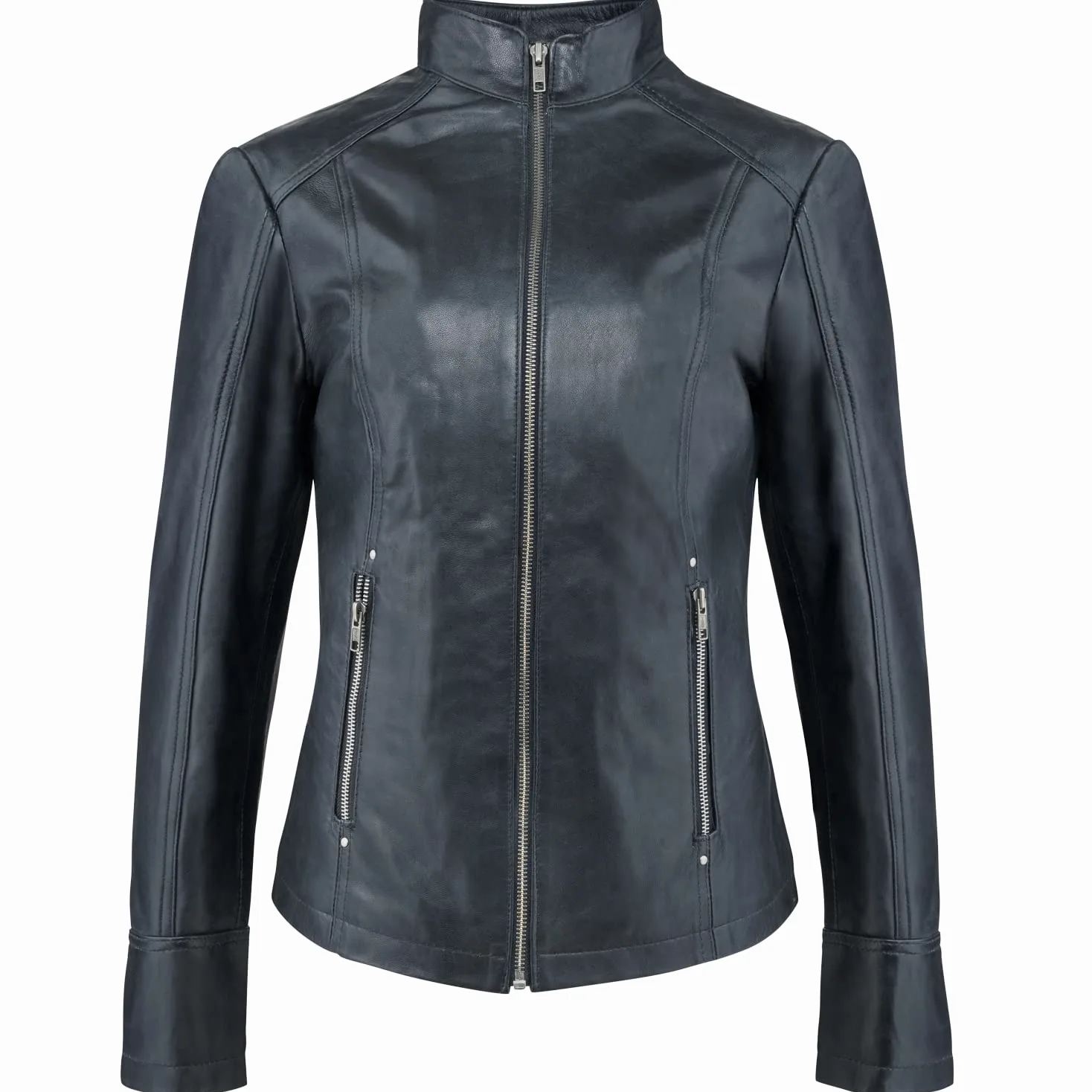 URBAN 5884 Modna kurtka skórzana - Rt01 Kobiety Rt01