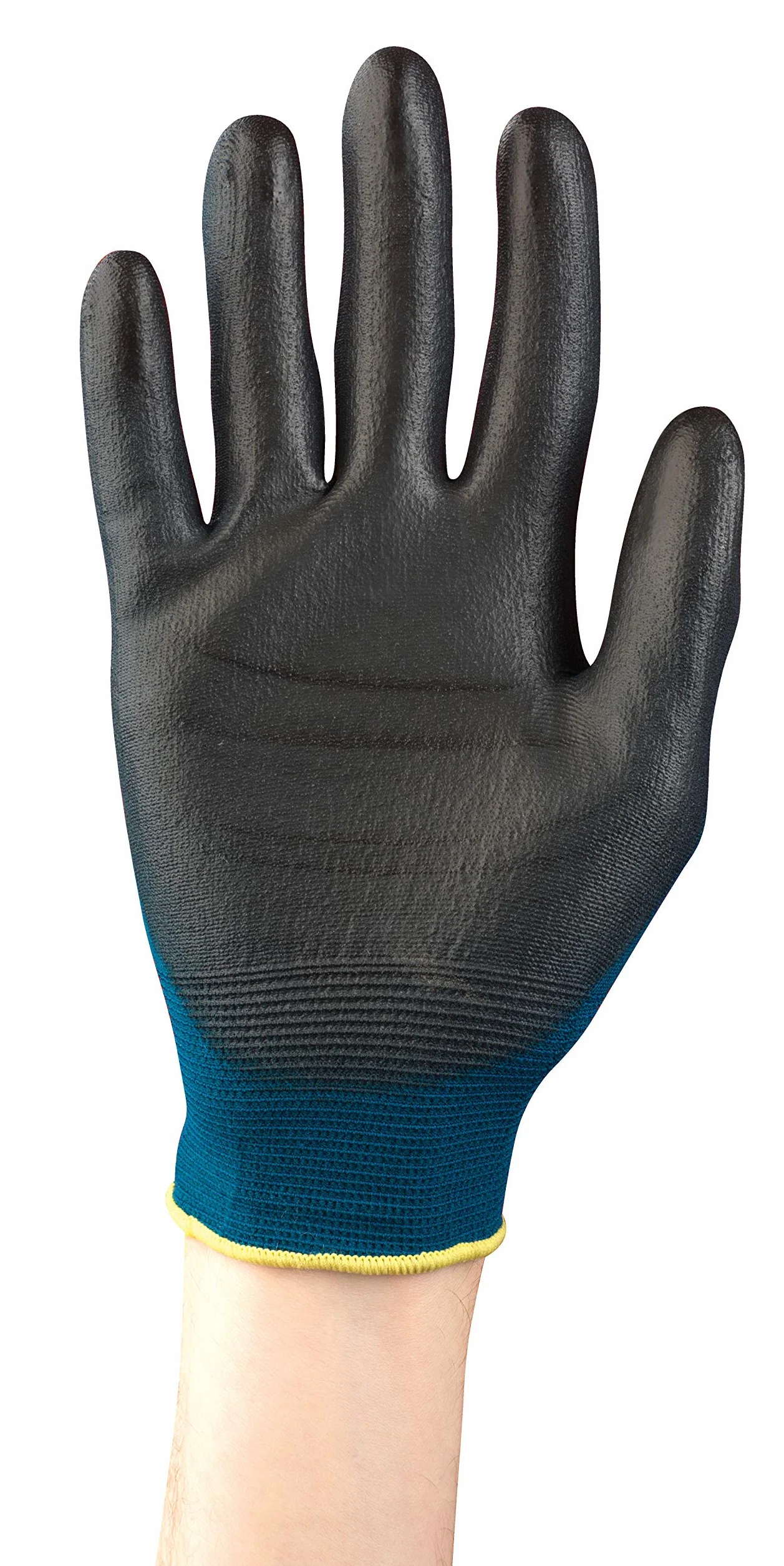 Ansell Hyflex 11-616 Extrensible Nylon Work Rękawice, rękawice ochronne ryzyka mechanicznego, majsterkowicz, obsługa, montaż, mężczyzna kobiet, niebieski, rozmiar XL (12 par)