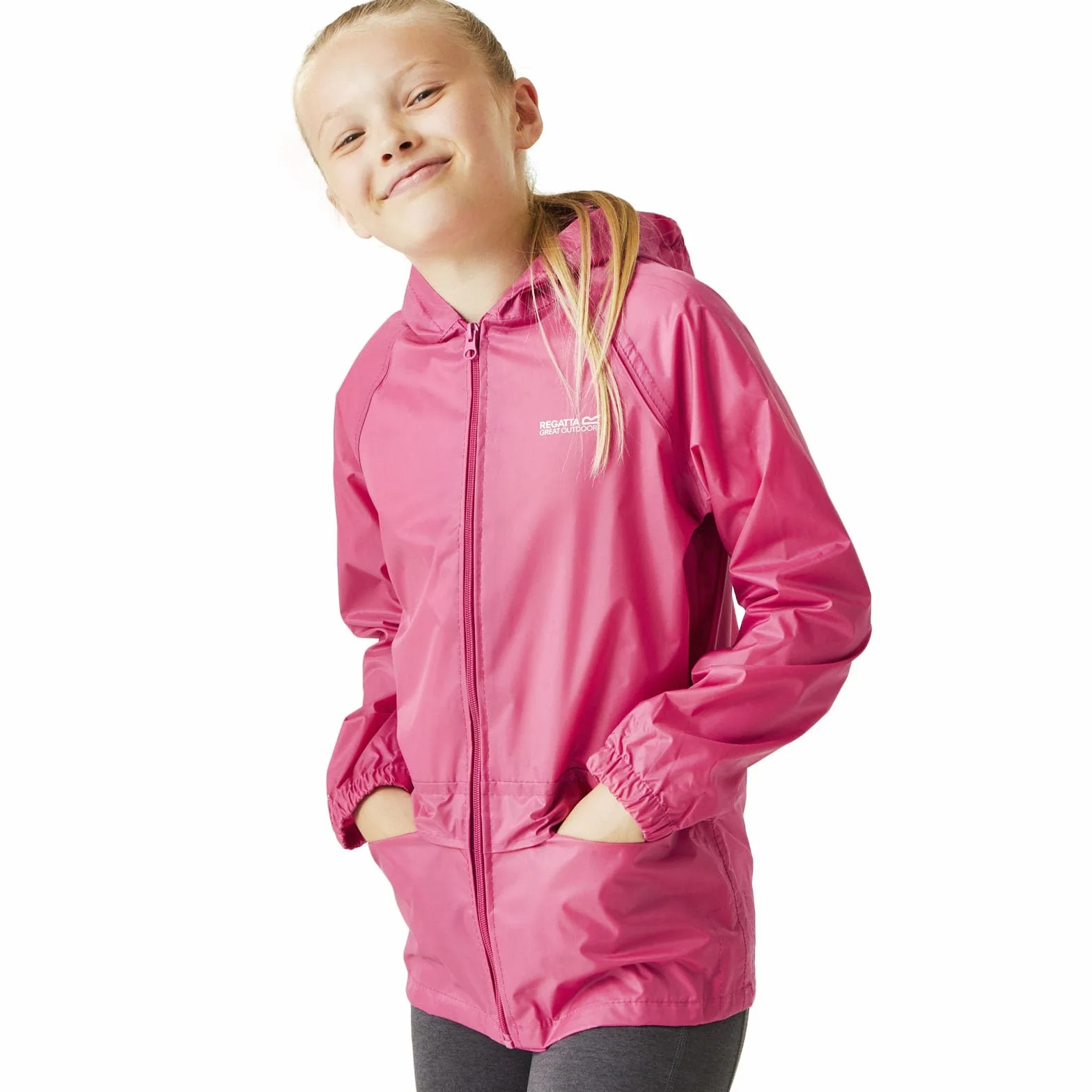 Regatta Unisex Kids Stormbreak Wodoodporna kurtka szkolna przeciwdeszczowa