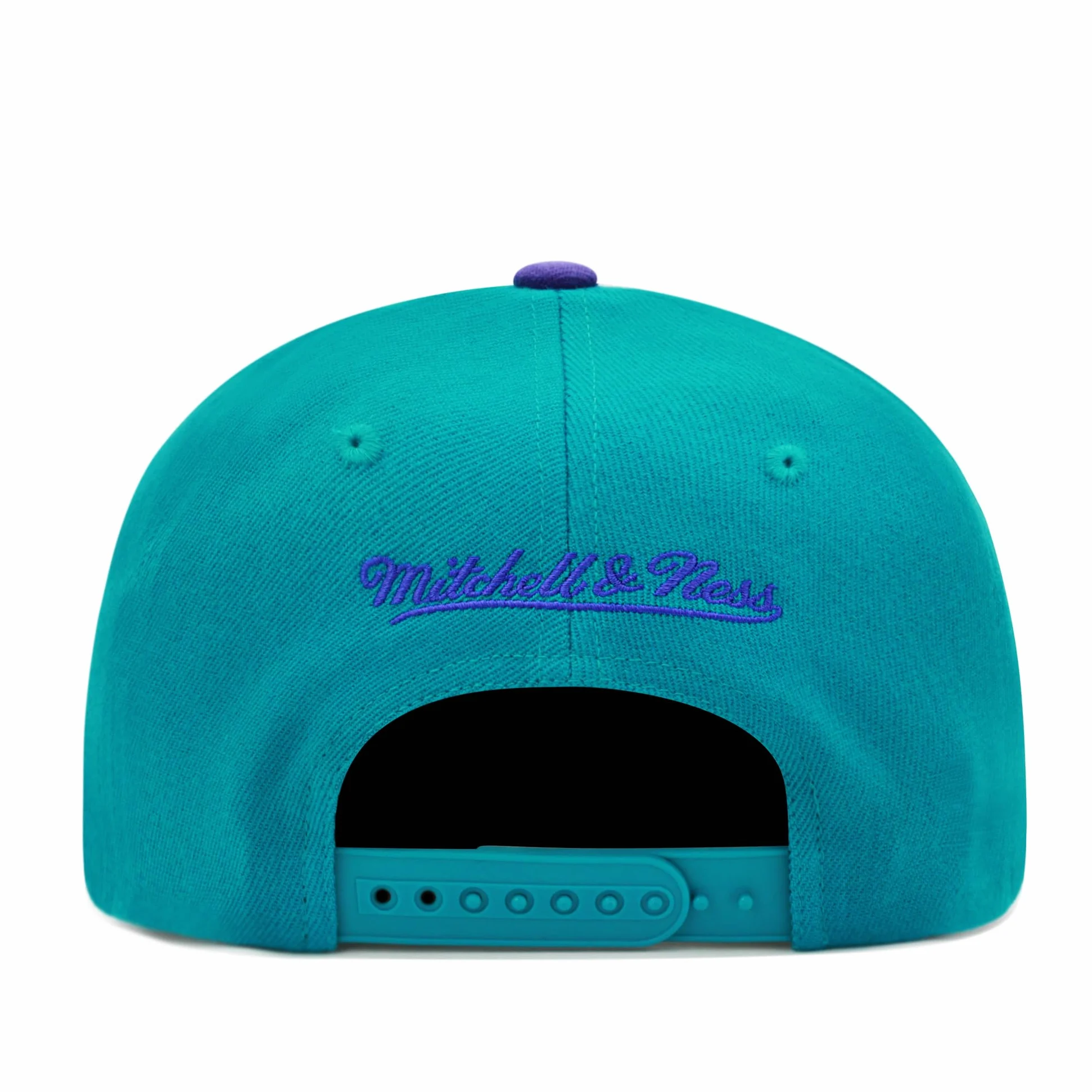 Mitchell & Ness Charlotte Hornets Team Two Tone Red Line Solid Flex Snapback Cap, turkusowy, rozmiar uniwersalny