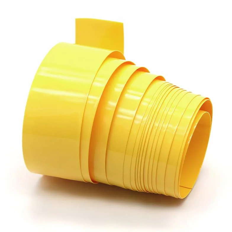 Rękawy termokurczliwe 18650 PVC Yellow Multiple Sizes(200mm)
