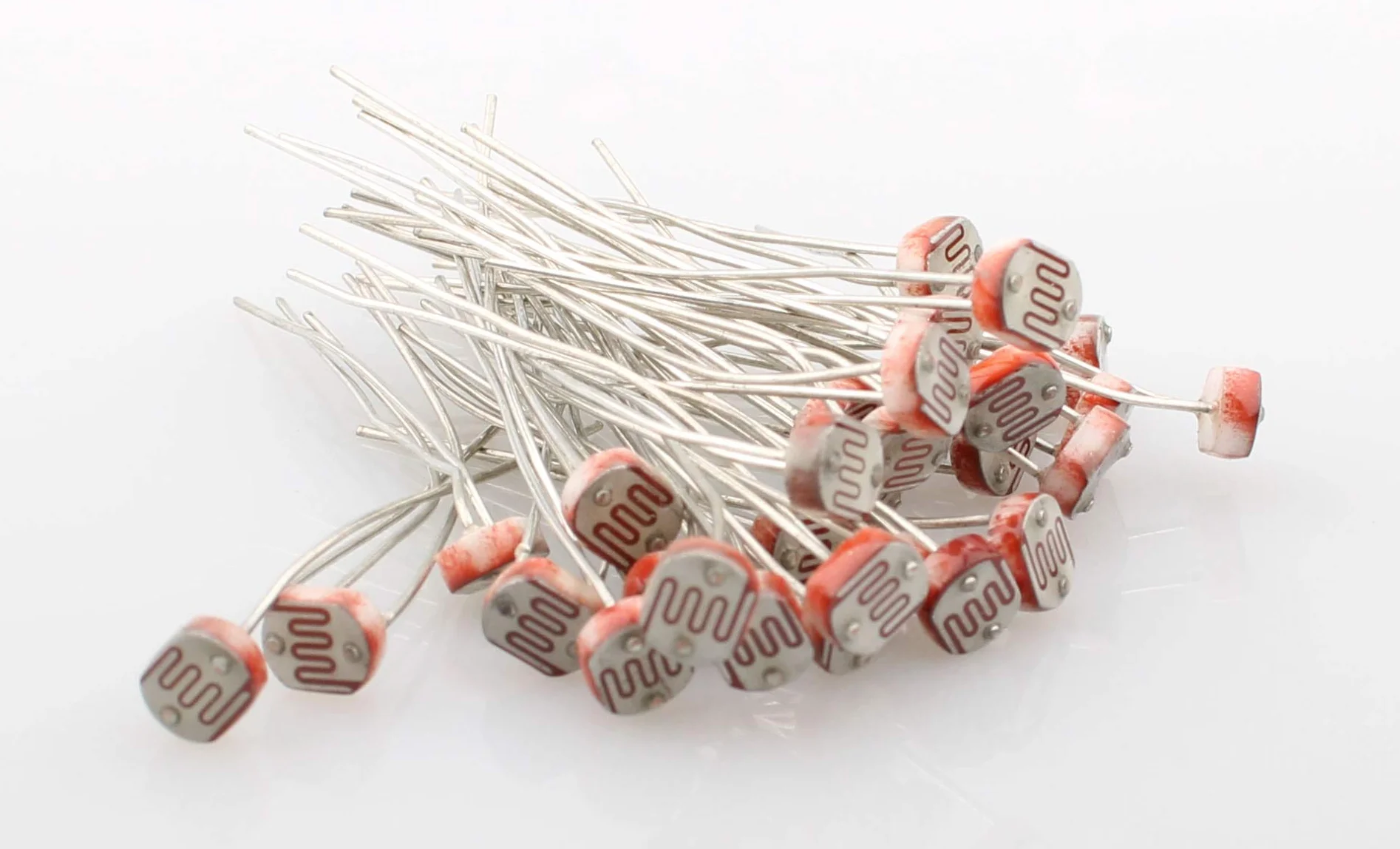 RUNCCI-YUN 20 szt. Mini Diody Czerwone Moduł Kropka Diody Moduł 5V 6mm + 20 szt. Fotorezystor Opornik Światła 5mm