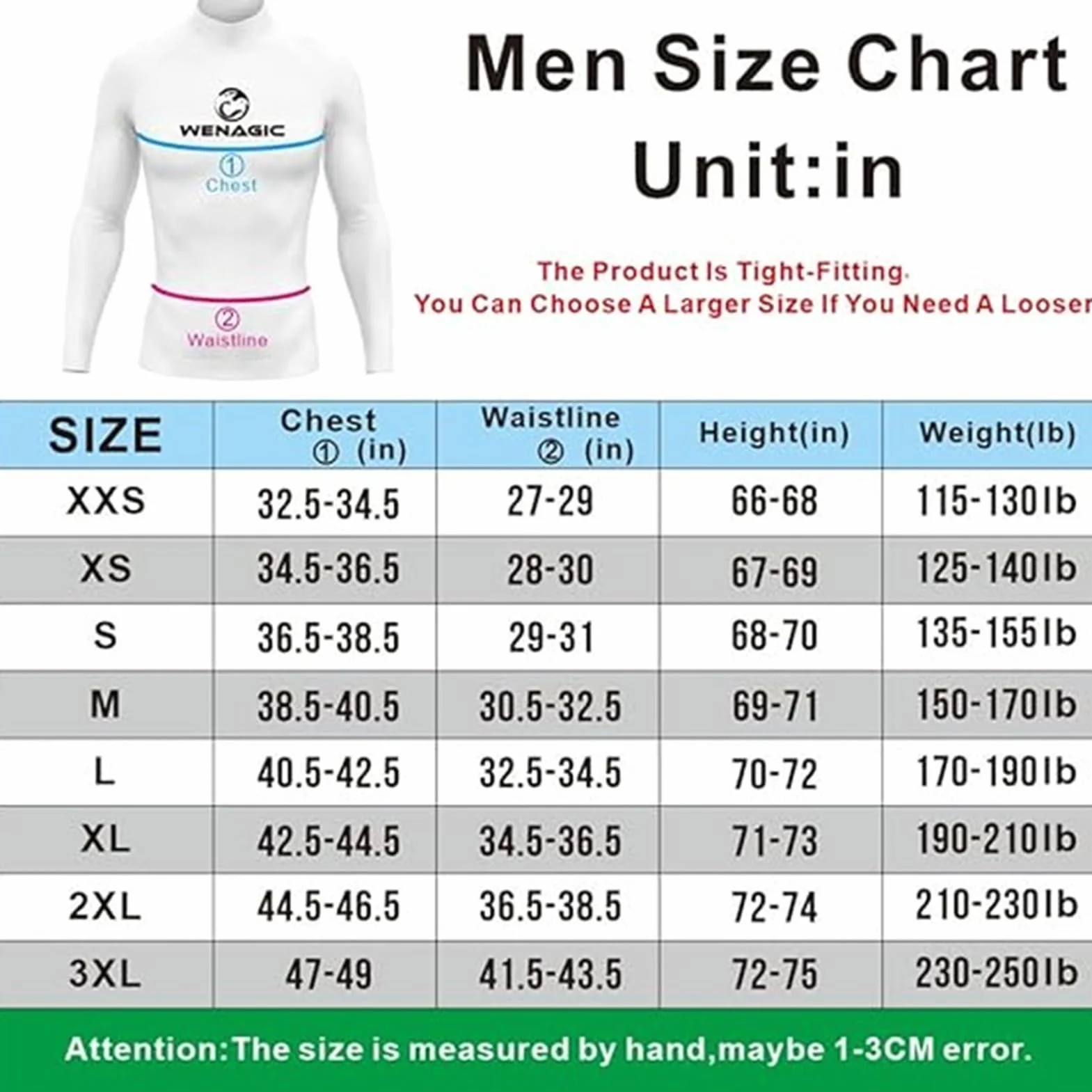 Męskie Surfowanie Nurkowanie Długi Rękaw UPF 50+ Baselayer Skins Performance Fit Kompresja Rash Guard Koszulki Siłownia Odzież