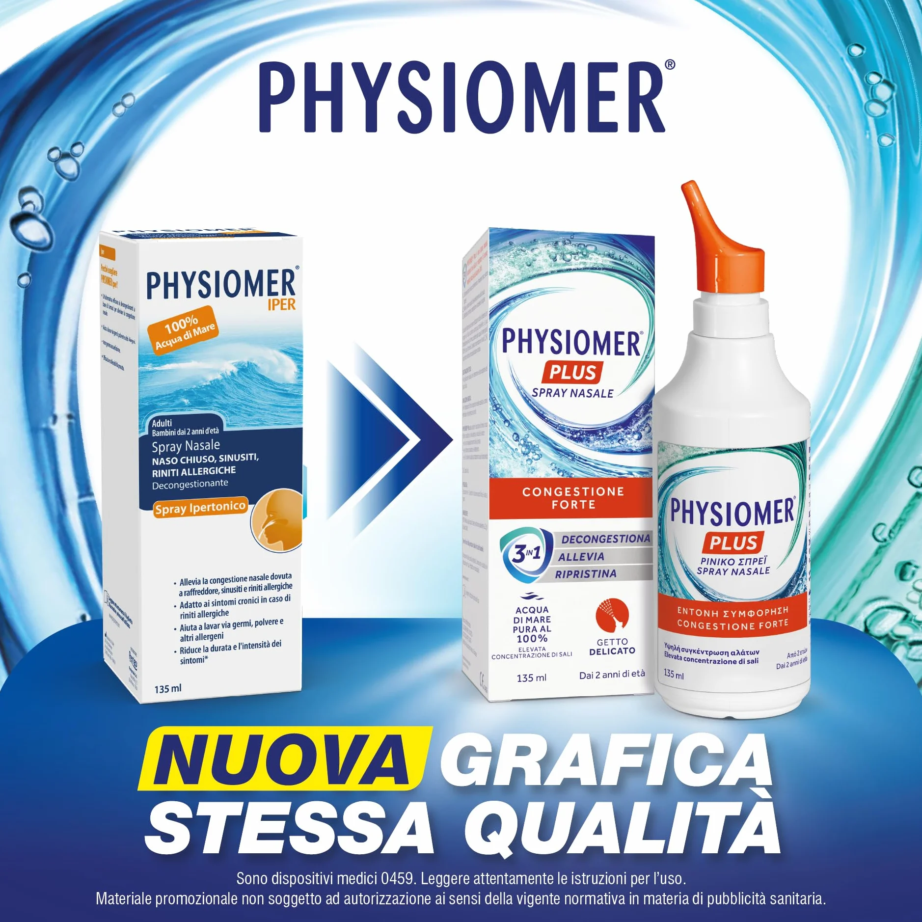 Spray do nosa Physiomer Csr Spray do nosa Ipertonico Confezione Da 135 ml