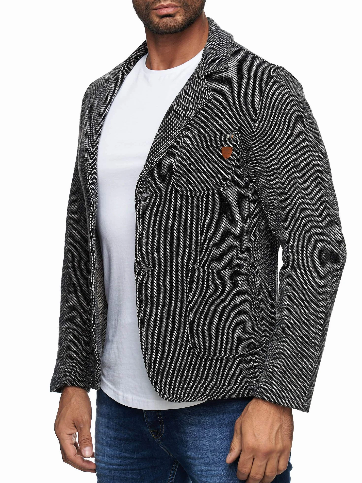Reslad Męska marynarka sportowa kurtka marynarka slim fit rekreacyjna marynarka męska RS-1421