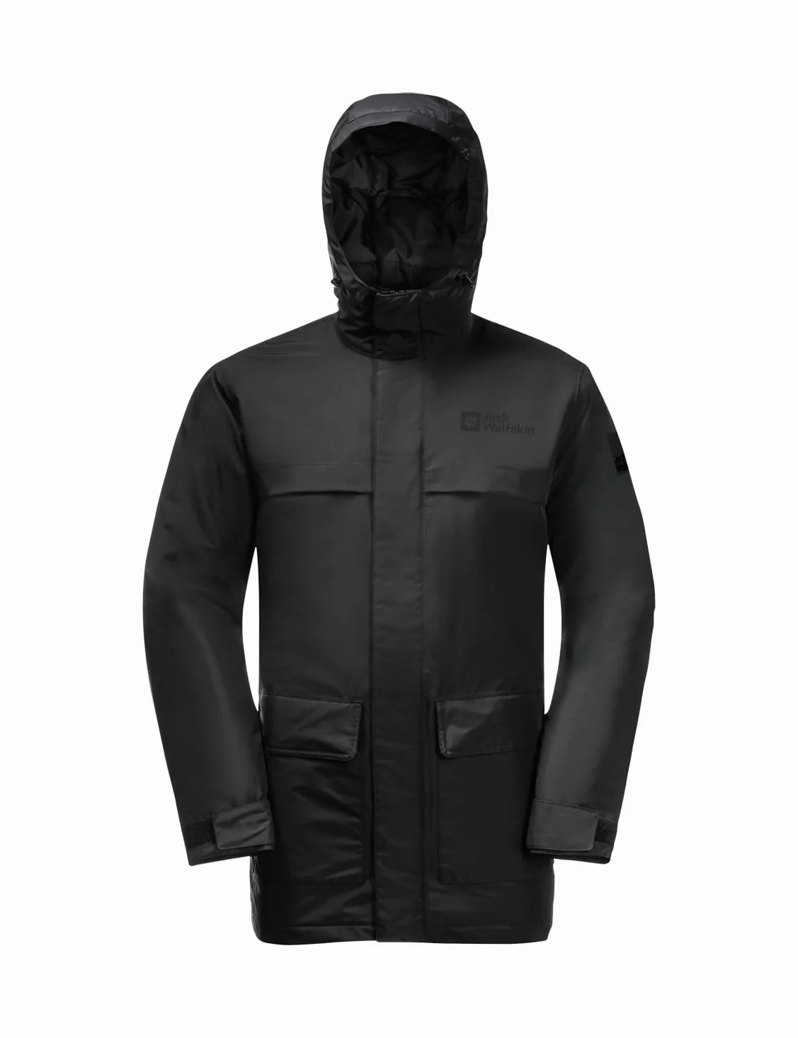 Jack Wolfskin Męska parka obozowa zimowa, ciemnoniebieska, rozmiar S