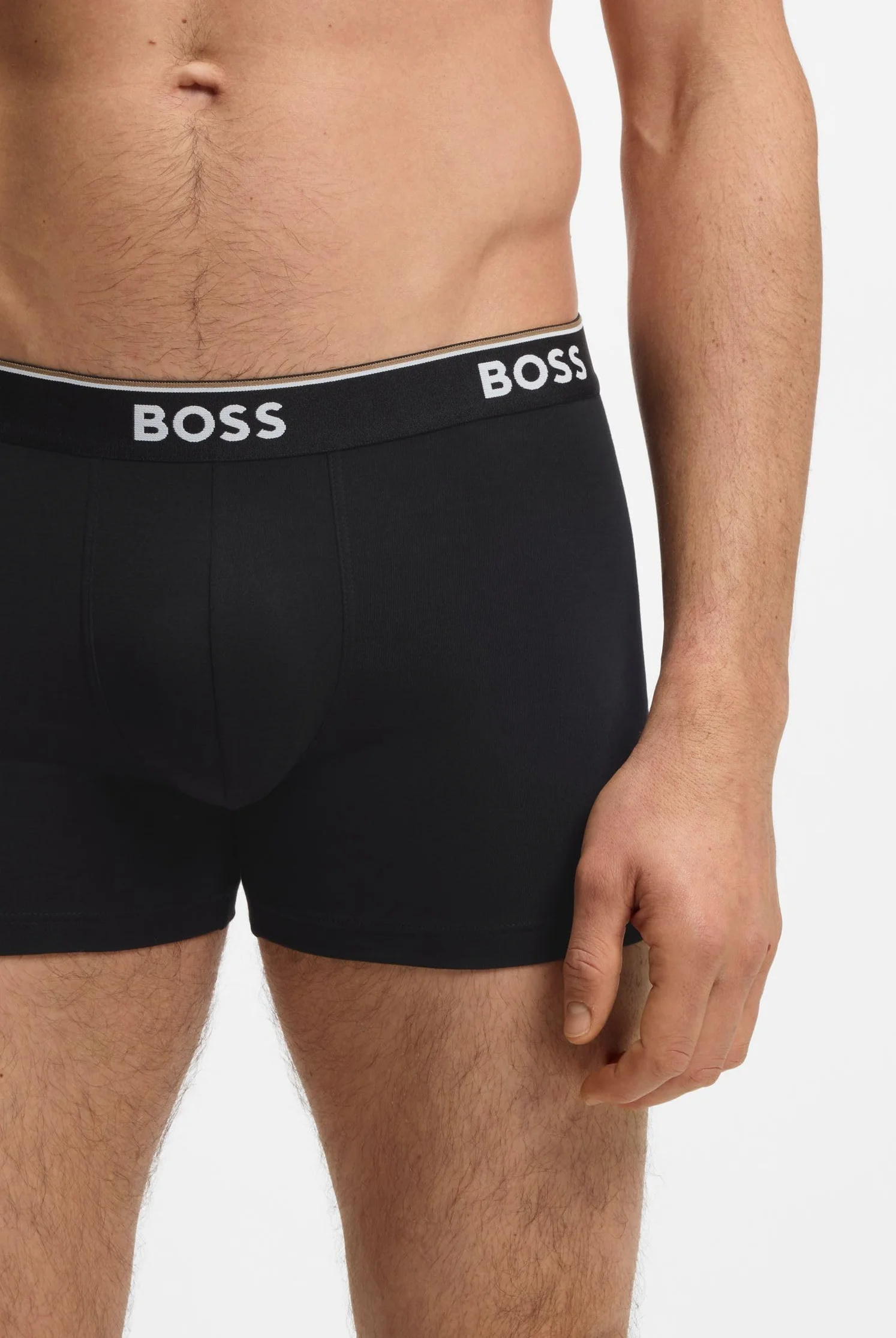 Hugo Boss Mężczyźni Power Bokserki, Czarny, L