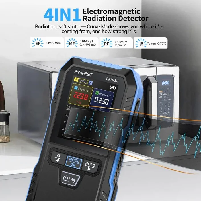 FNIRSI ERD-10 detektor promieniowania elektromagnetycznego