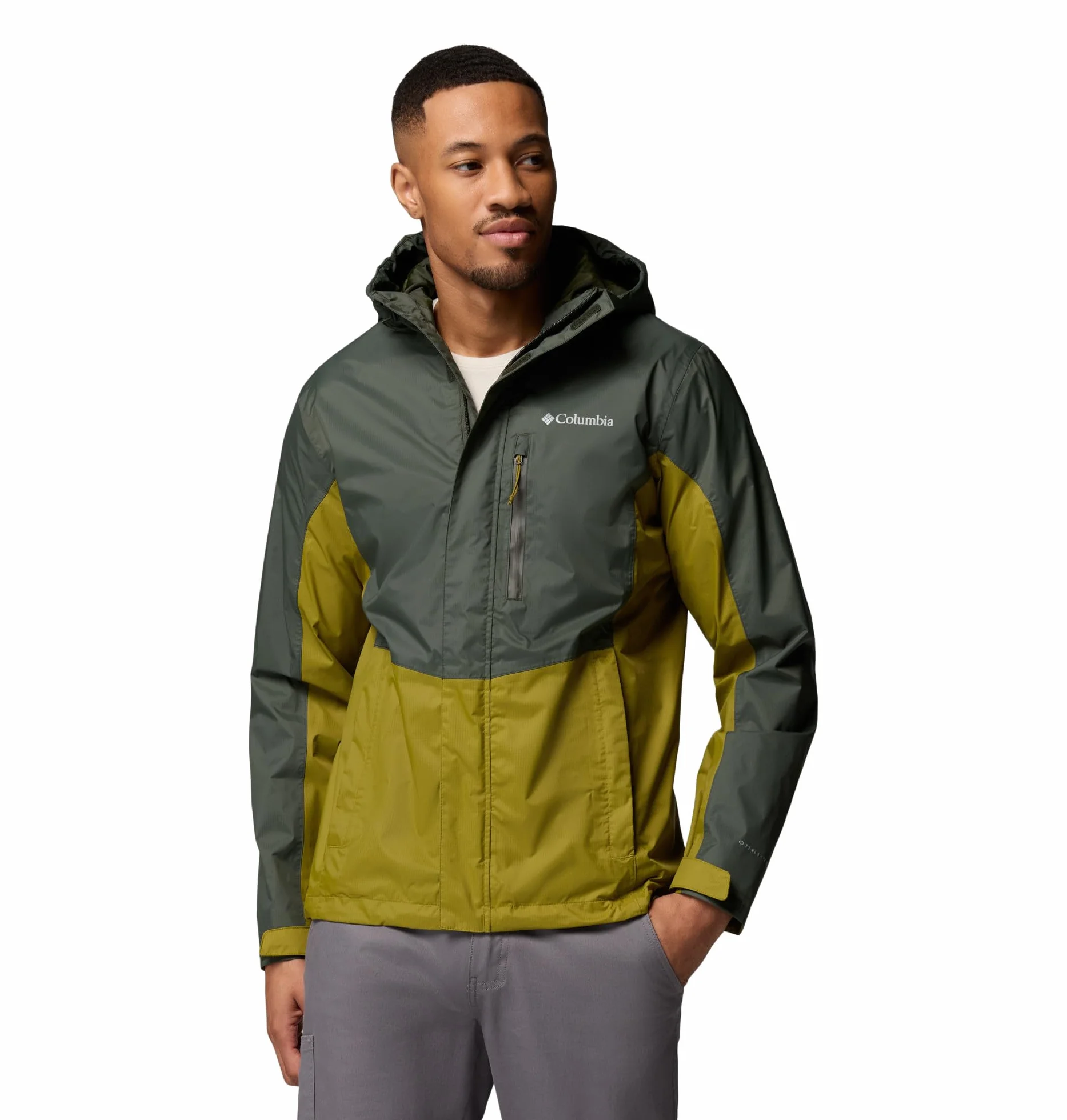 Columbia Wodoodporna kurtka przeciwdeszczowa Mężczyźni Pouring Adventure 3 Jacket